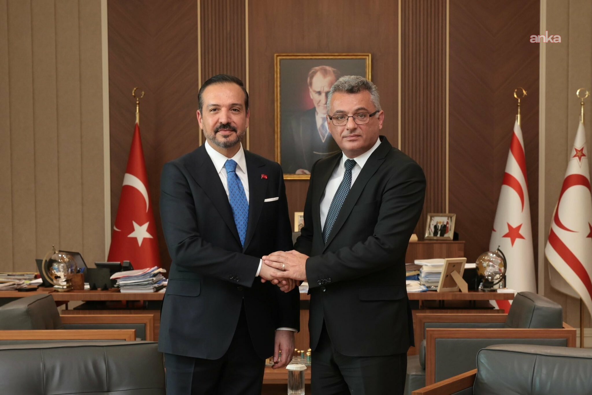 AK Partili Zorlu, KKTC Cumhurbaşkanı Erhürman ile görüştü