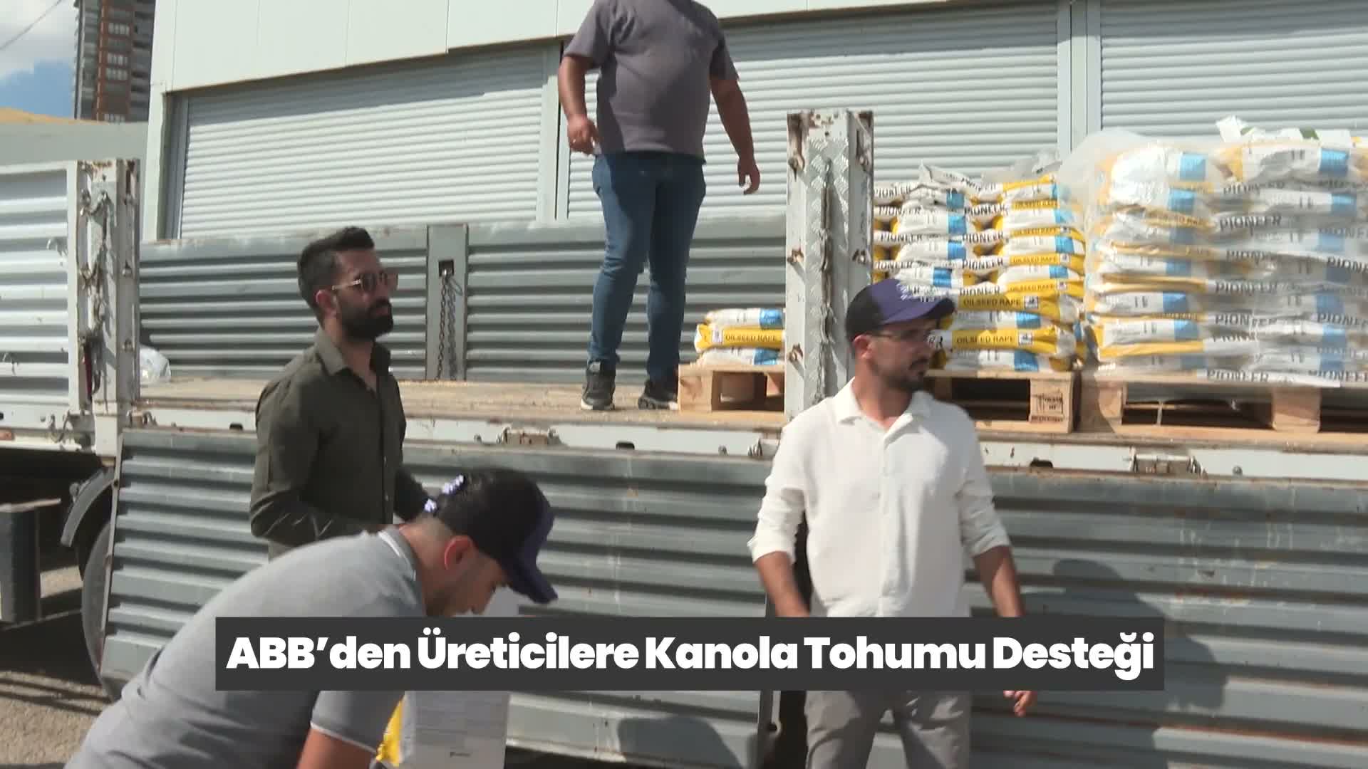 Ankara Büyükşehir Belediyesi'nden üreticilere kanola tohum desteği
