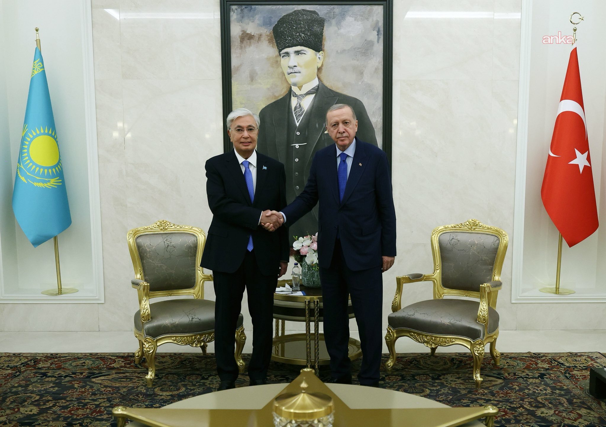 Cumhurbaşkanı Erdoğan, Kazakistanlı mevkidaşı Tokayev ile telefonda görüştü