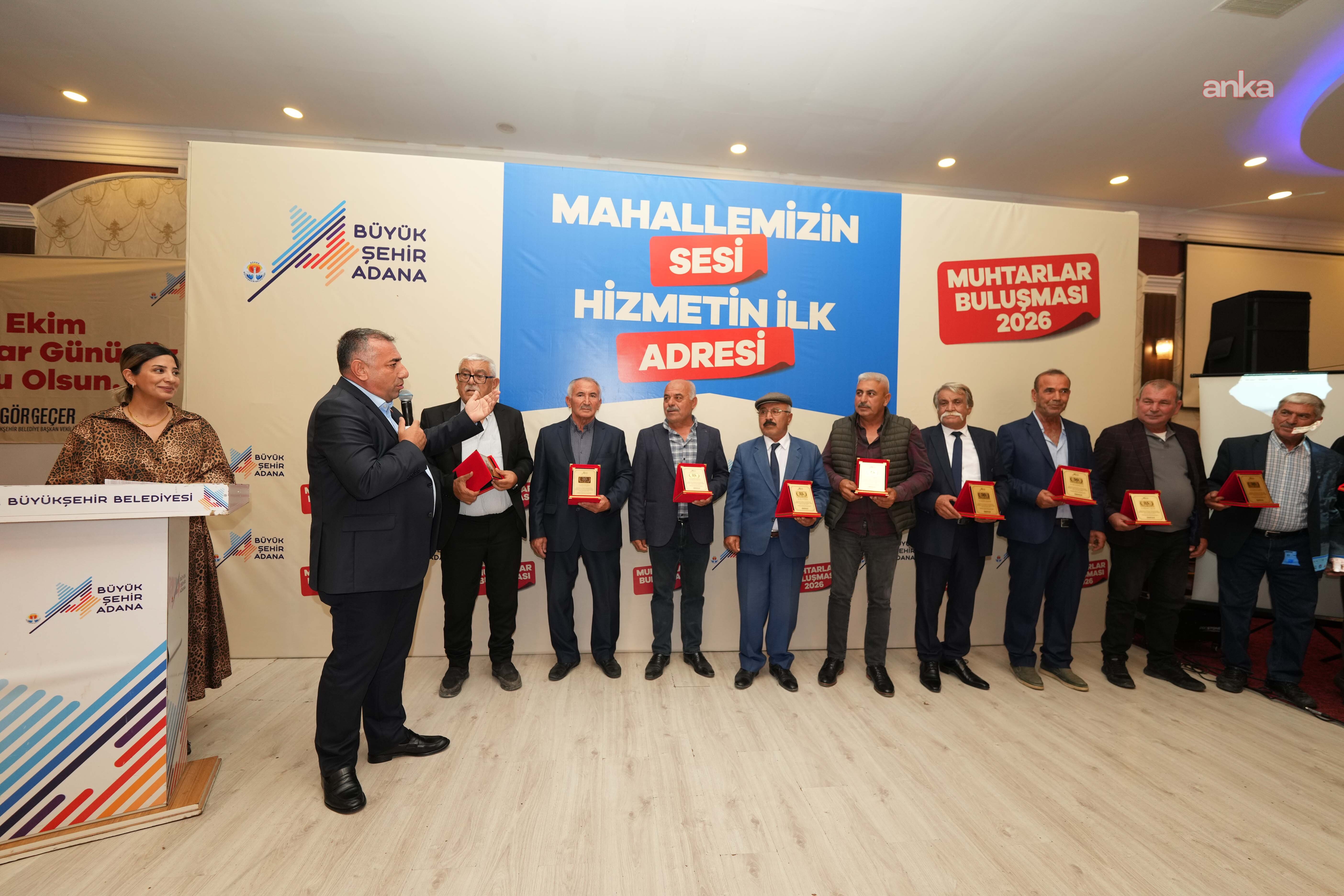 Adana Büyükşehir Belediye Başkan Vekili Geçer, 15 ilçenin muhtarlarıyla buluştu: "Hepiniz bizim yol arkadaşlarımızsınız"