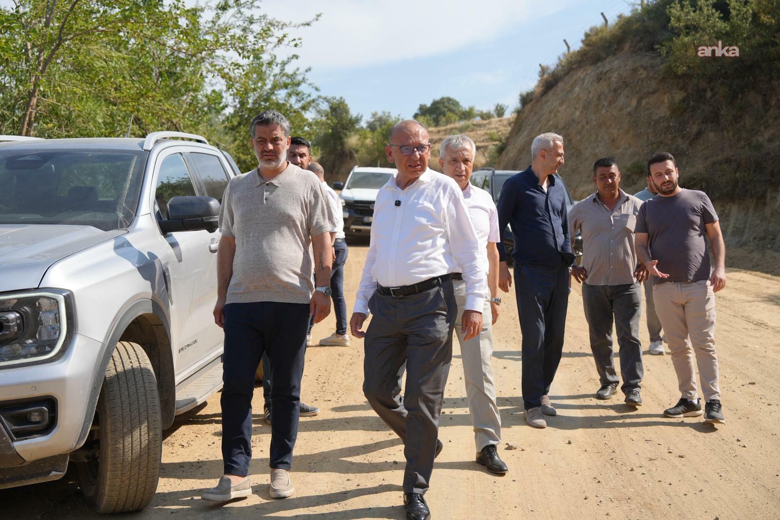 Turgutlu Belediye Başkanı Akın, ilçe genelinde süren yol çalışmalarını inceledi