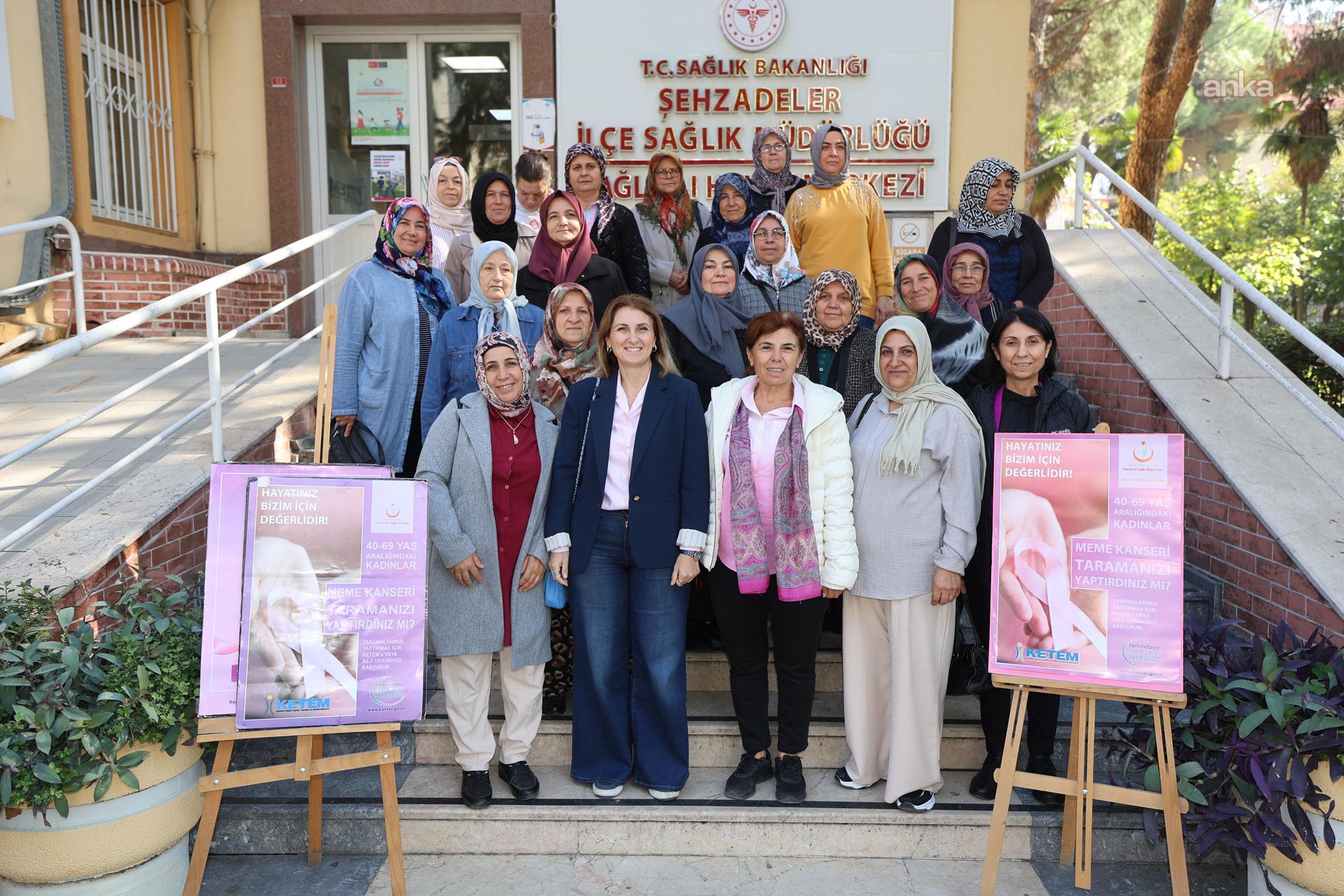 Şehzadeler'in kırsal mahallelerinde yaşayan kadınlara ücretsiz kanser taraması hizmeti