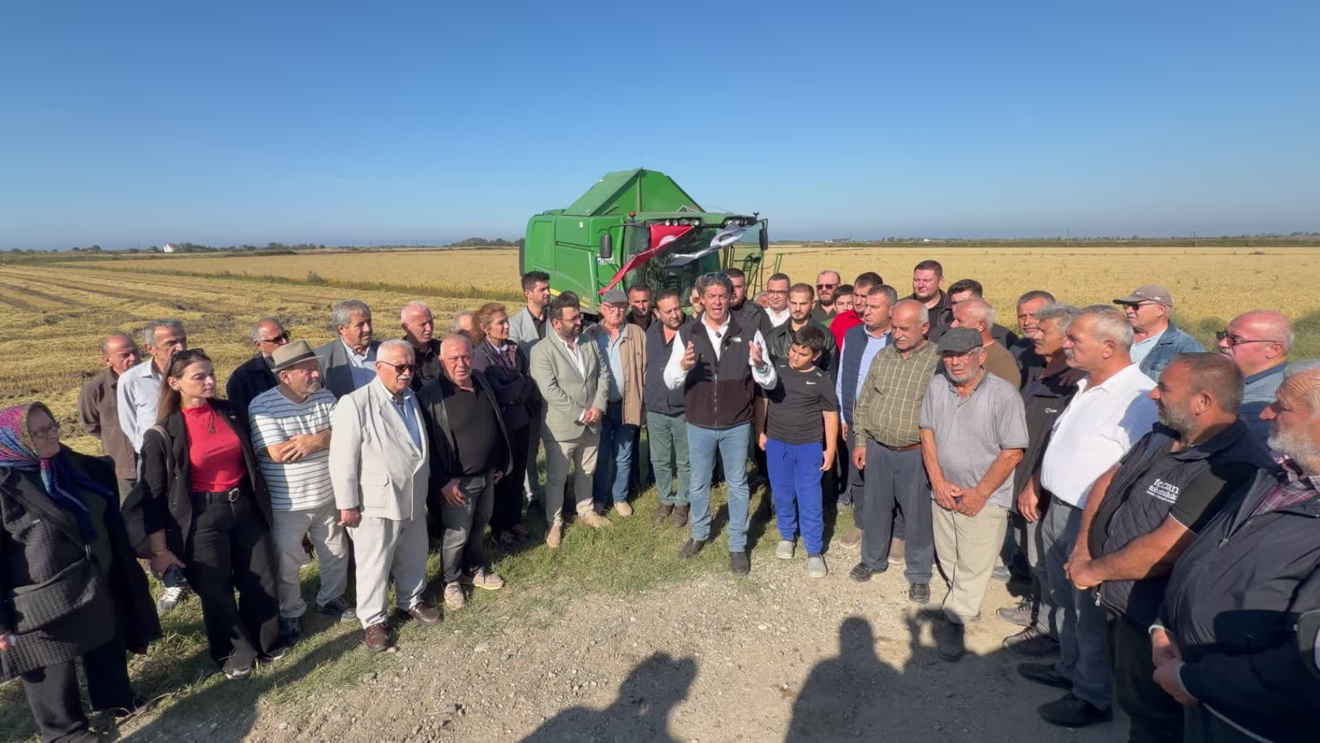 Sencer Solakoğlu’ndan Bafra’da çeltik çıkışı: “32 liraya çeltik el değiştirdi, bu bir faciadır”