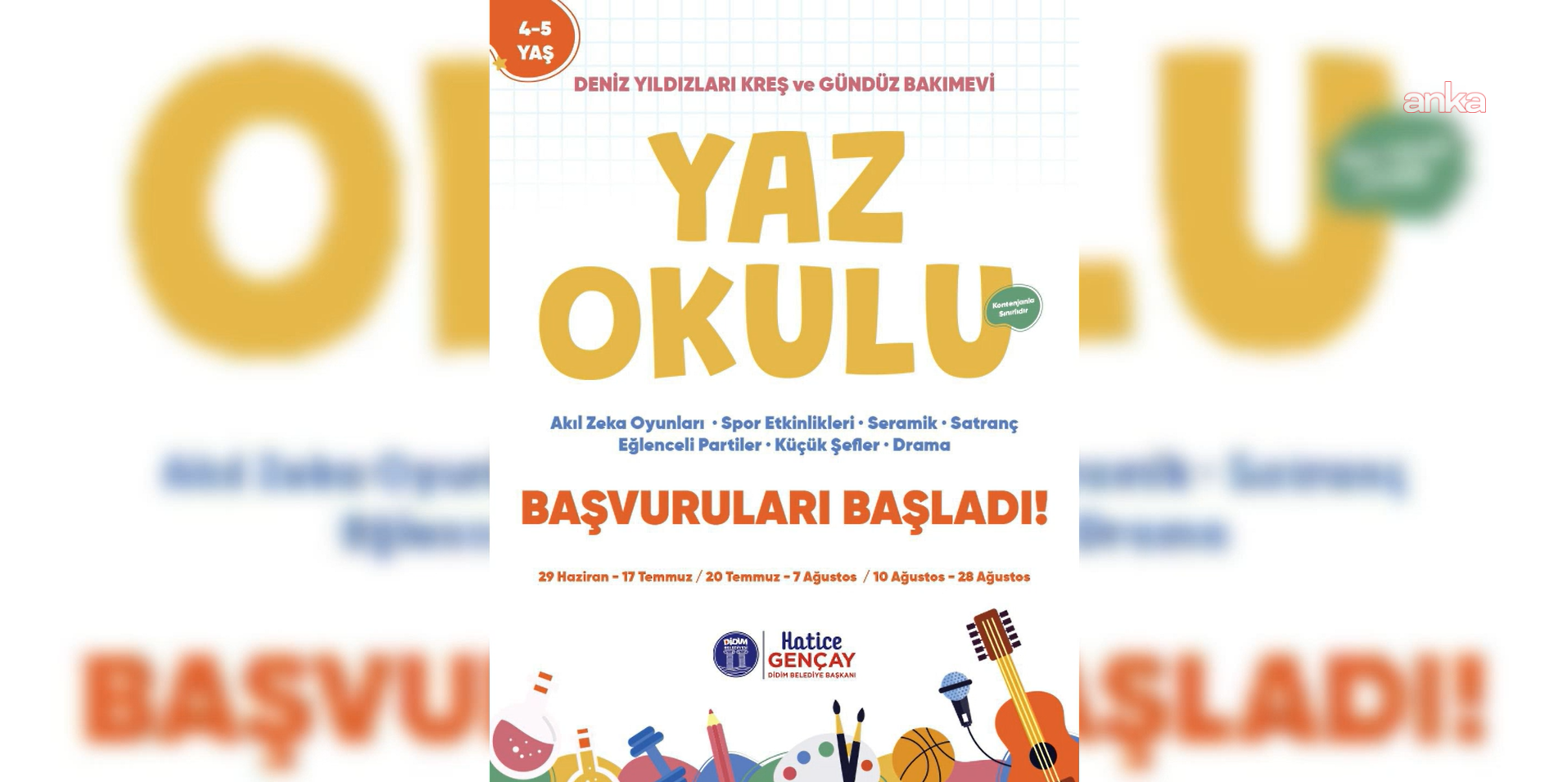 Didim Belediyesi’nin Yaz Okulu Programı’na başvurular başladı