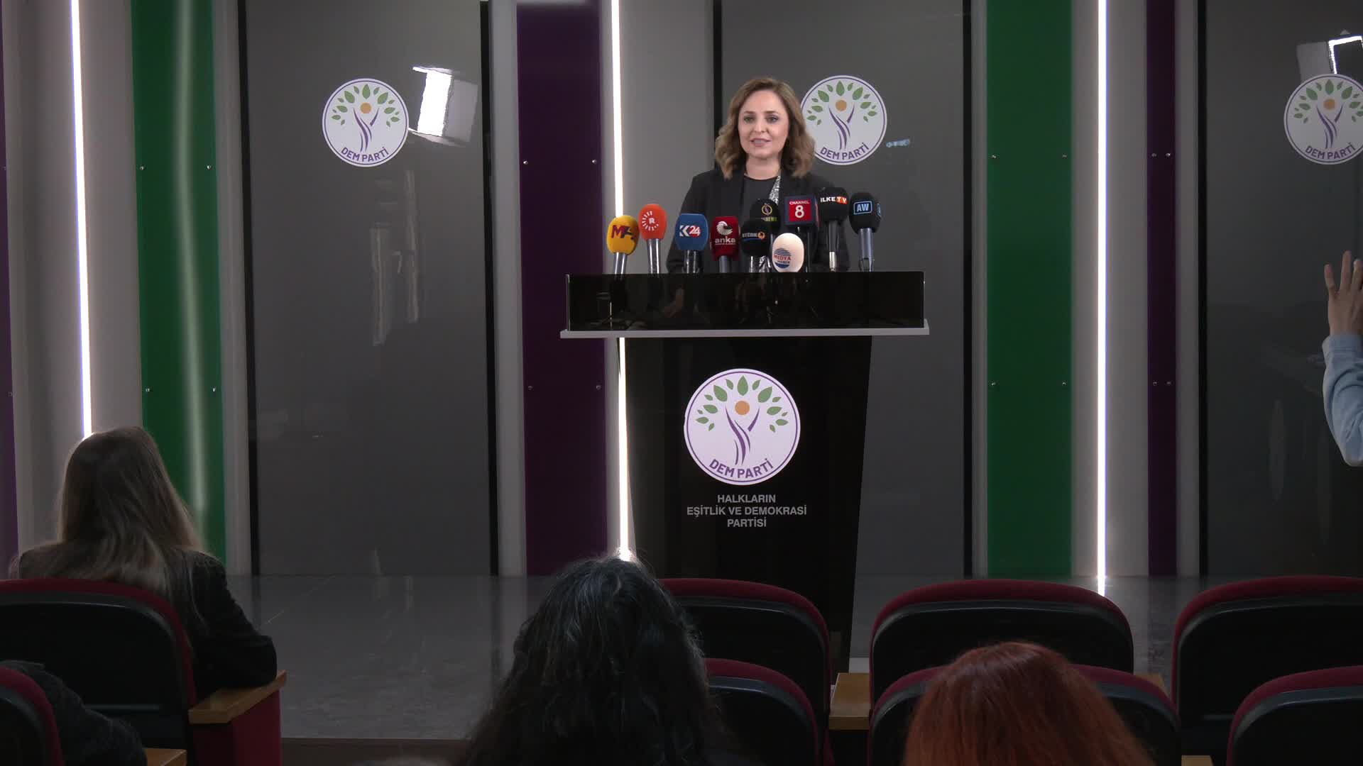 DEM Parti Sözcüsü Ayşegül Doğan: "Bu ülkede yüreği demokrasi ile atan milyonlarca yurttaşla bir aradayız, yan yanayız"