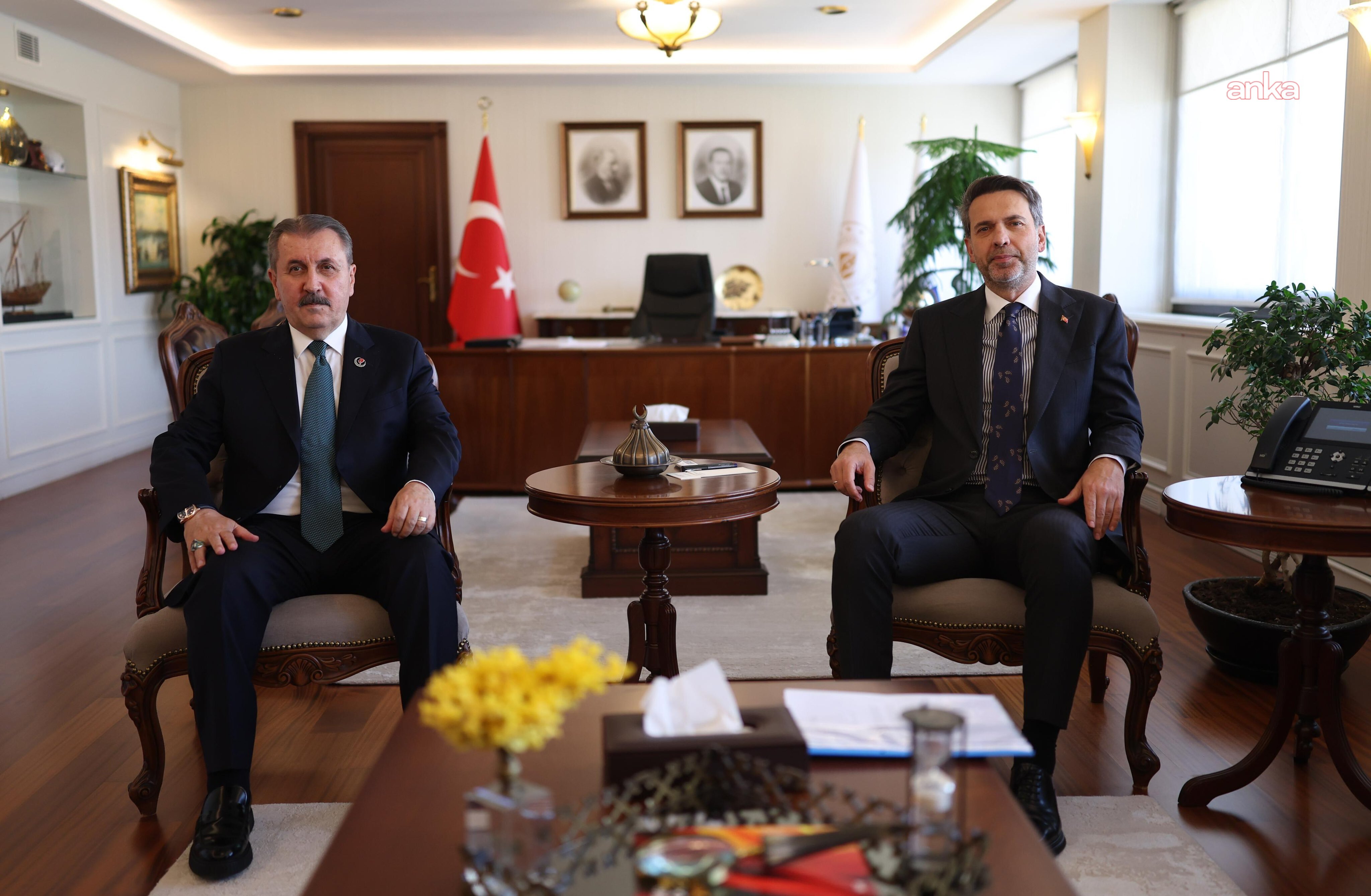 Mustafa Destici, Enerji ve Tabii Kaynaklar Bakanı Bayraktar’ı ziyaret etti