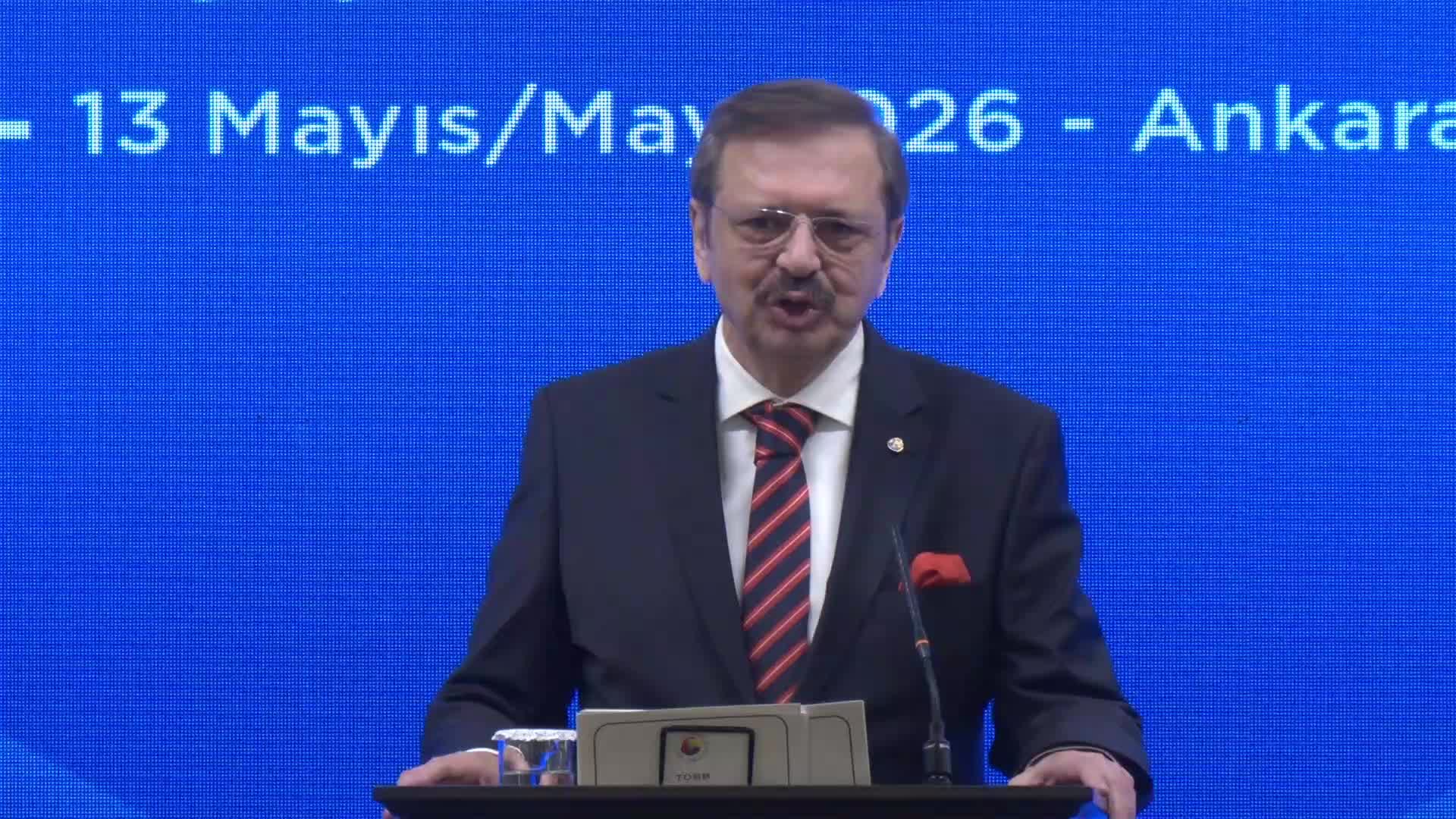 TOBB Başkanı Hisarcıklıoğlu, Belçika-Türkiye Ekonomi Forumunda: "Bizde cesaret, tecrübe var; para yok; para da sizde... İkisini bir araya getirelim"