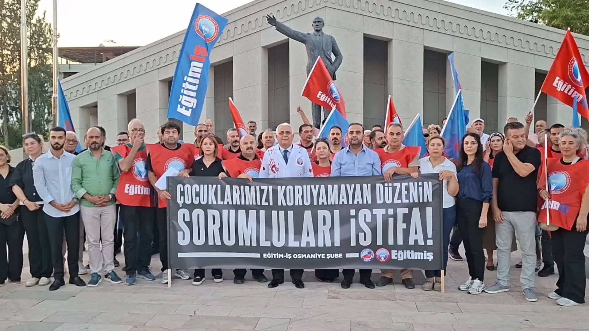 Eğitim-İş Osmaniye Şubesi’nden okul güvenliği çağrısı: 7 bakanlık hesap versin