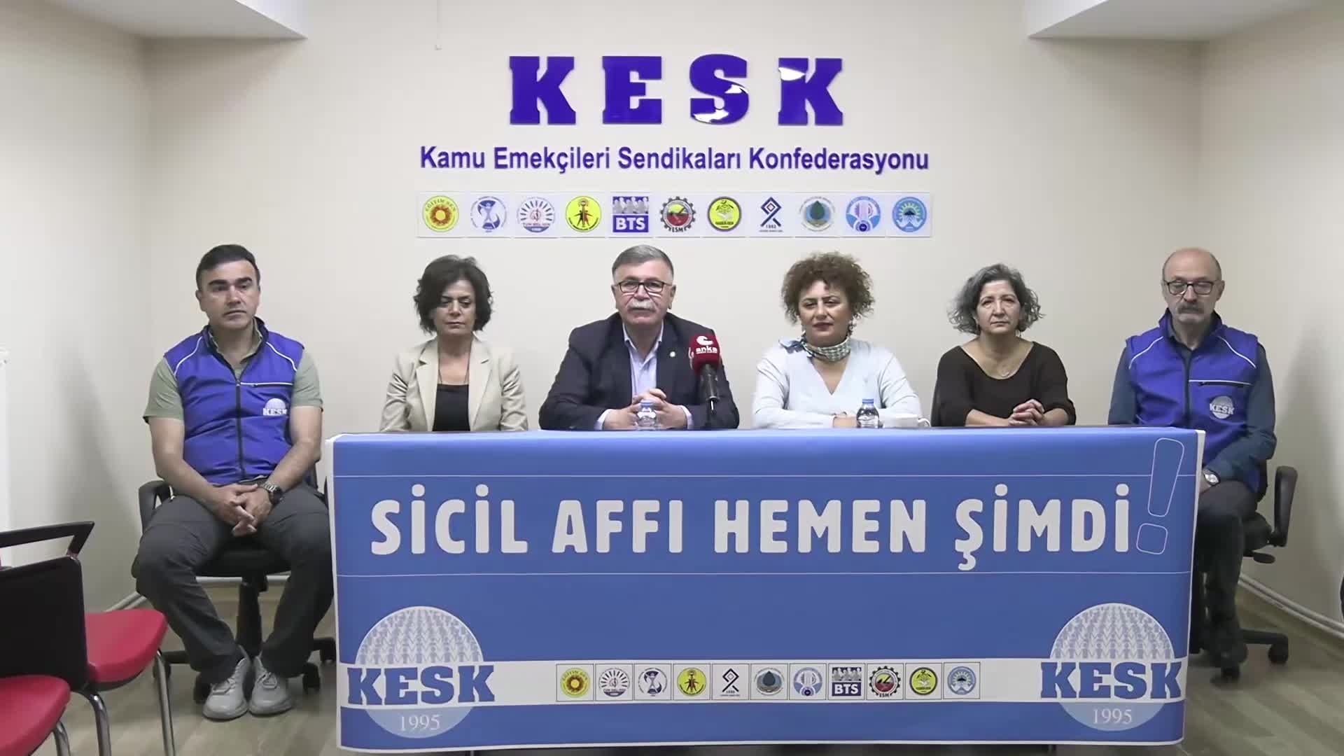 KESK Eş Genel Başkanı Karagöz: “20 yıldır çıkarılmayan sicil affı artık bir talep değil, ertelenemez bir ihtiyaçtır”