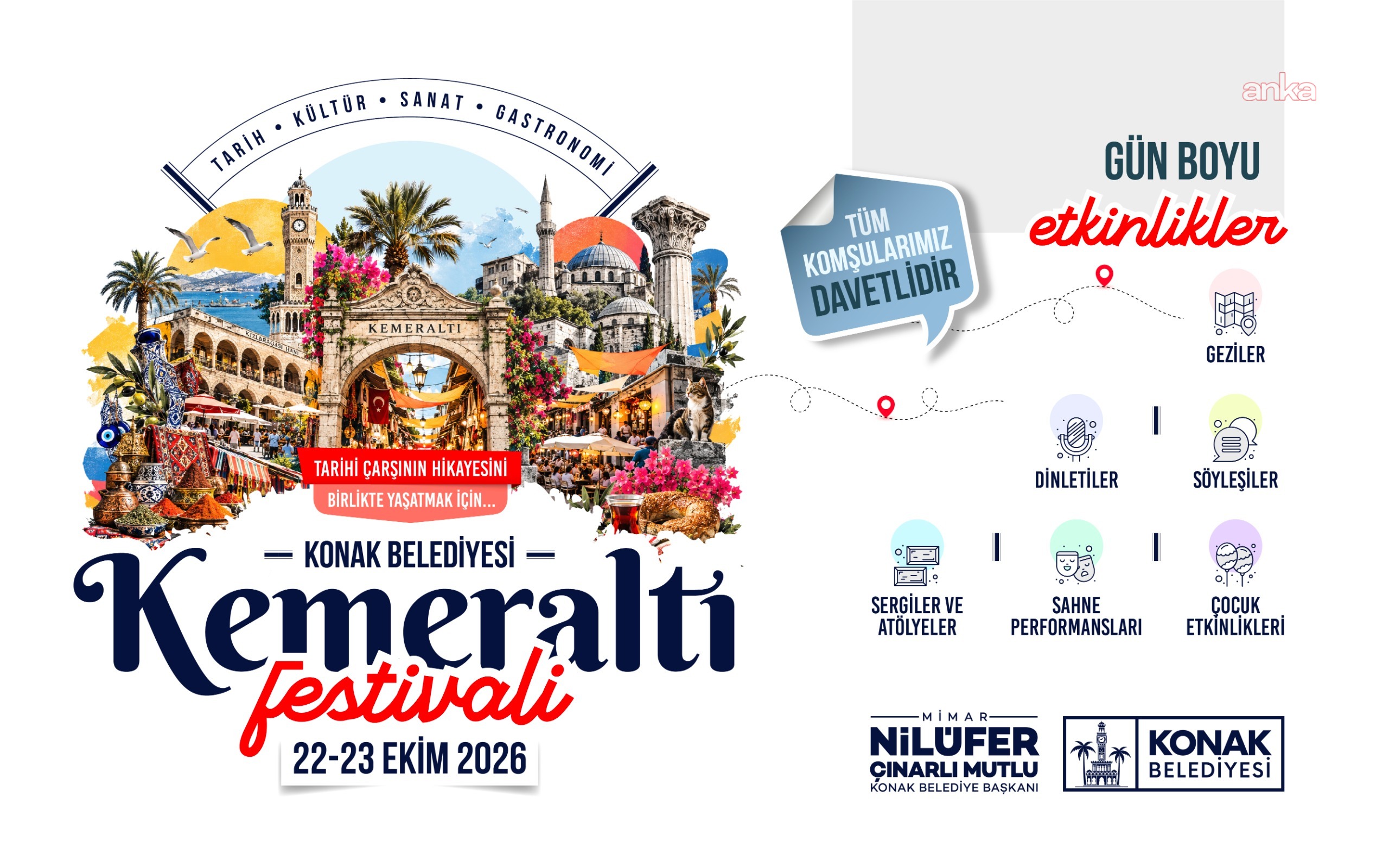 Konak Belediyesi’nin "Kemeraltı Festivali" başlıyor