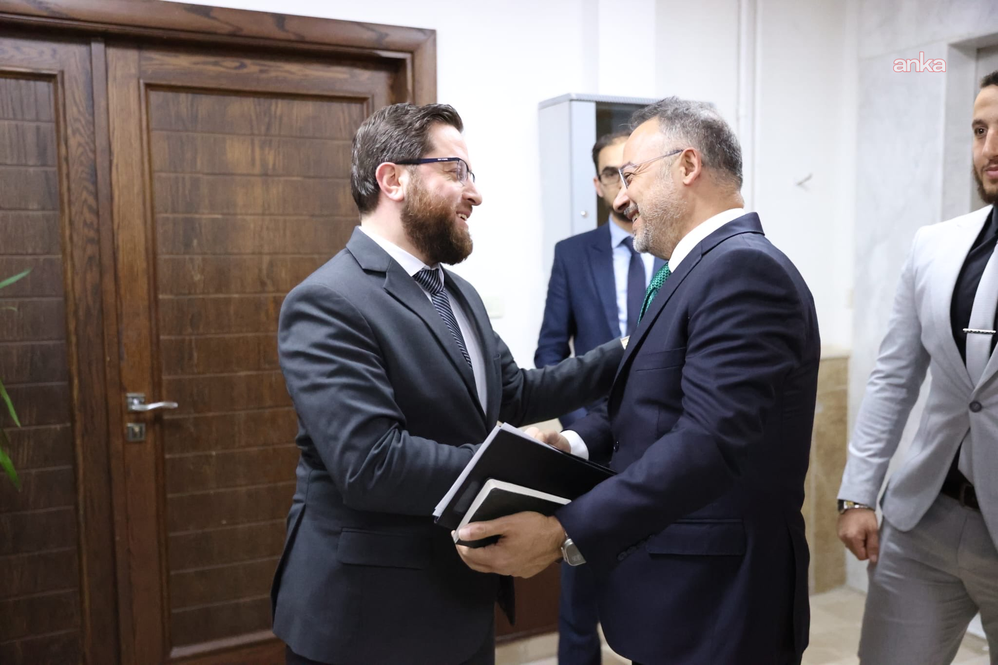 Nuh Yılmaz, Suriye İdari Kalkınma Bakanı Skaf ile görüştü
