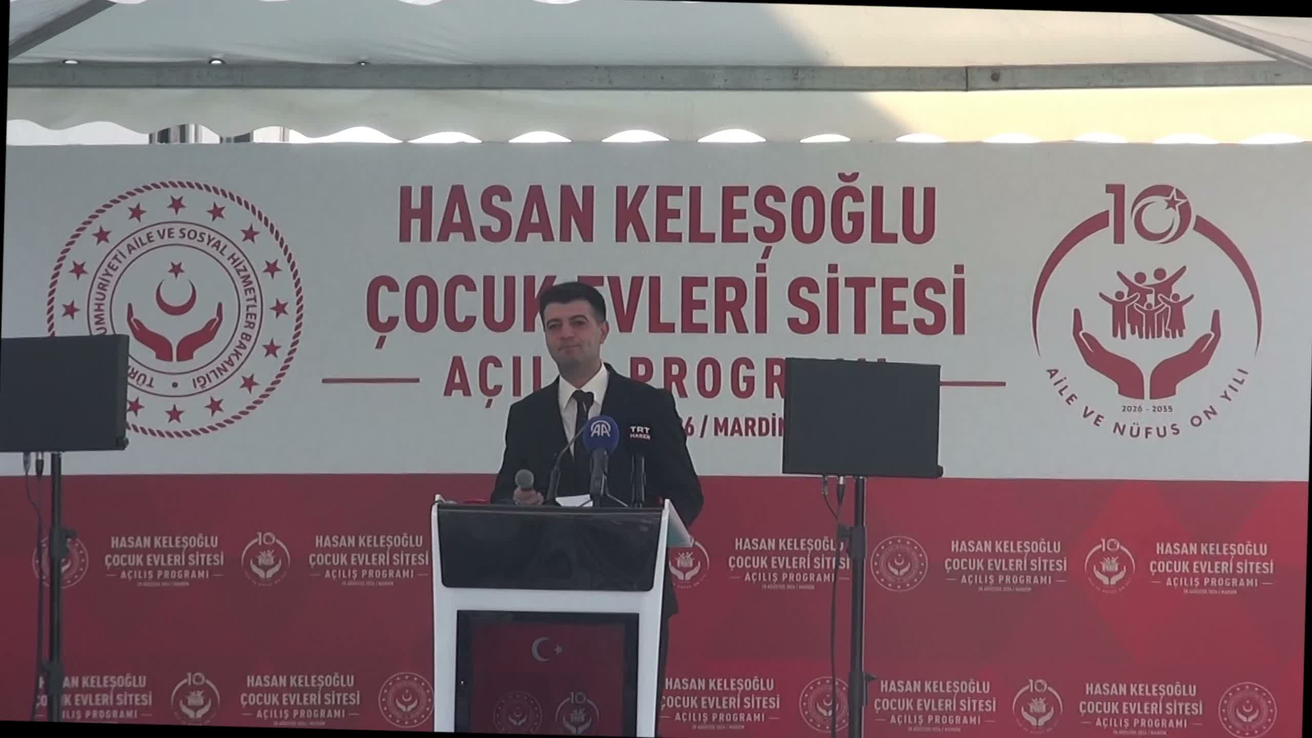 Mardin Hasan Keleşoğlu Çocuk Evleri Sitesi, Bakan Göktaş'ın katılımıyla hizmete açıldı