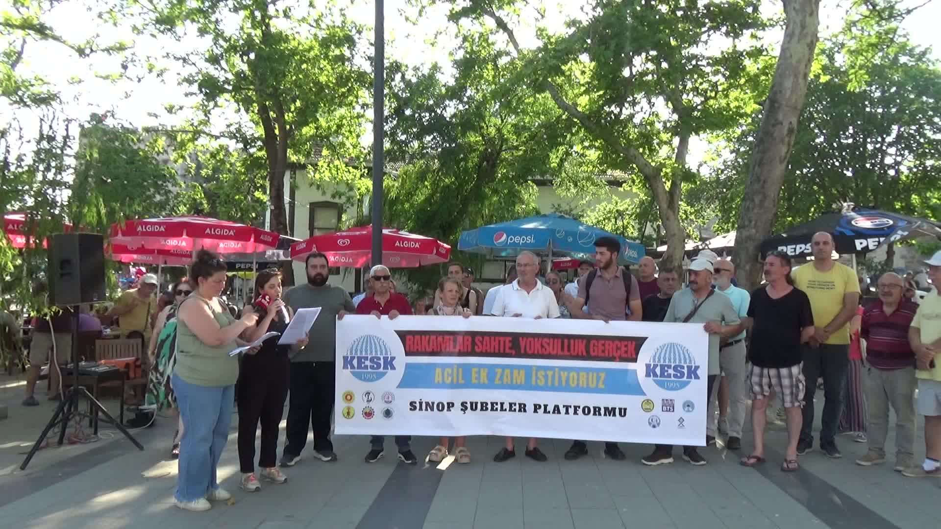 Sinop'ta KESK'ten enflasyon ve maaş açıklaması