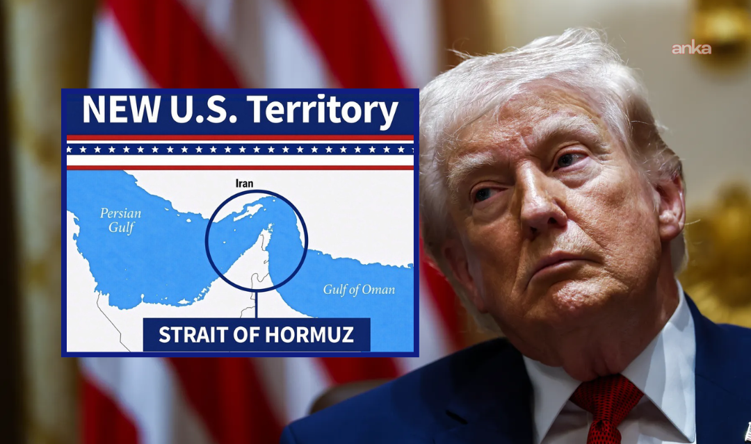 Trump, Hürmüz Boğazı’nı “Yeni ABD Toprağı” olarak gösteren harita paylaştı