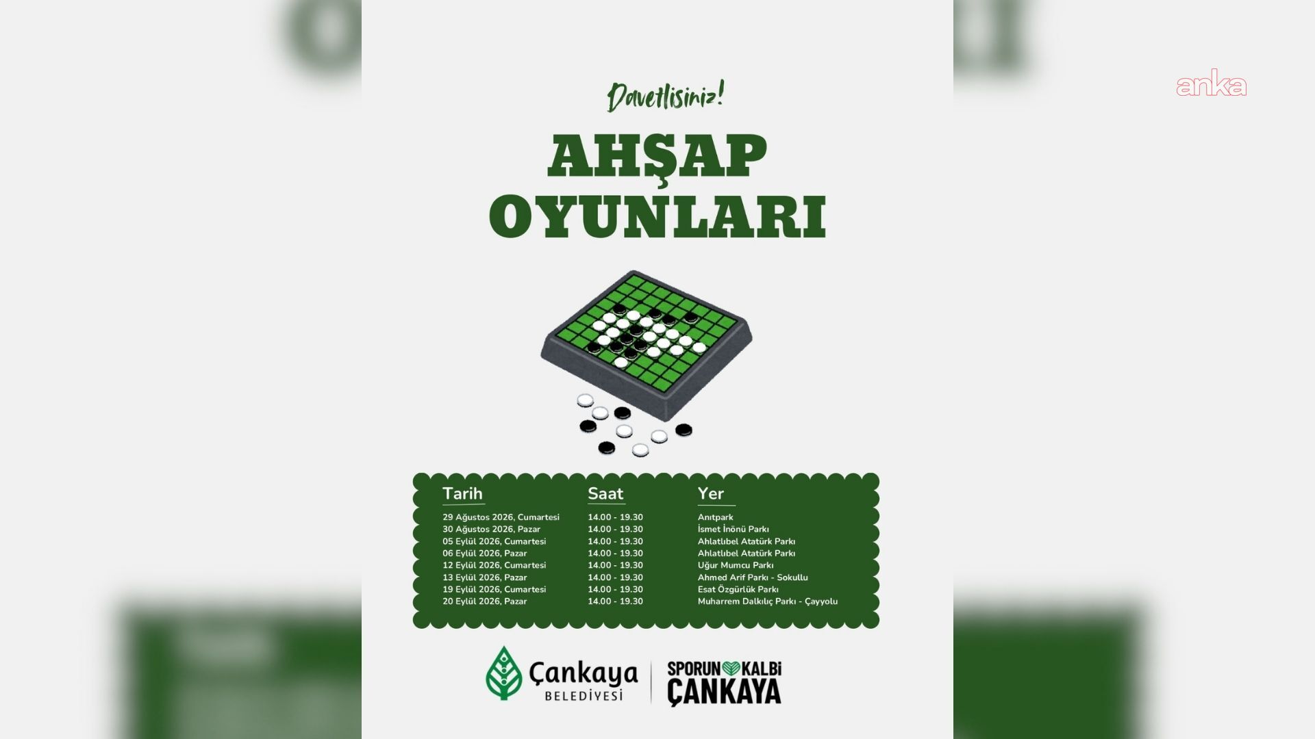 Çankaya Belediyesi, ahşap oyunlarla her yaştan vatandaşı parklarda buluşturacak