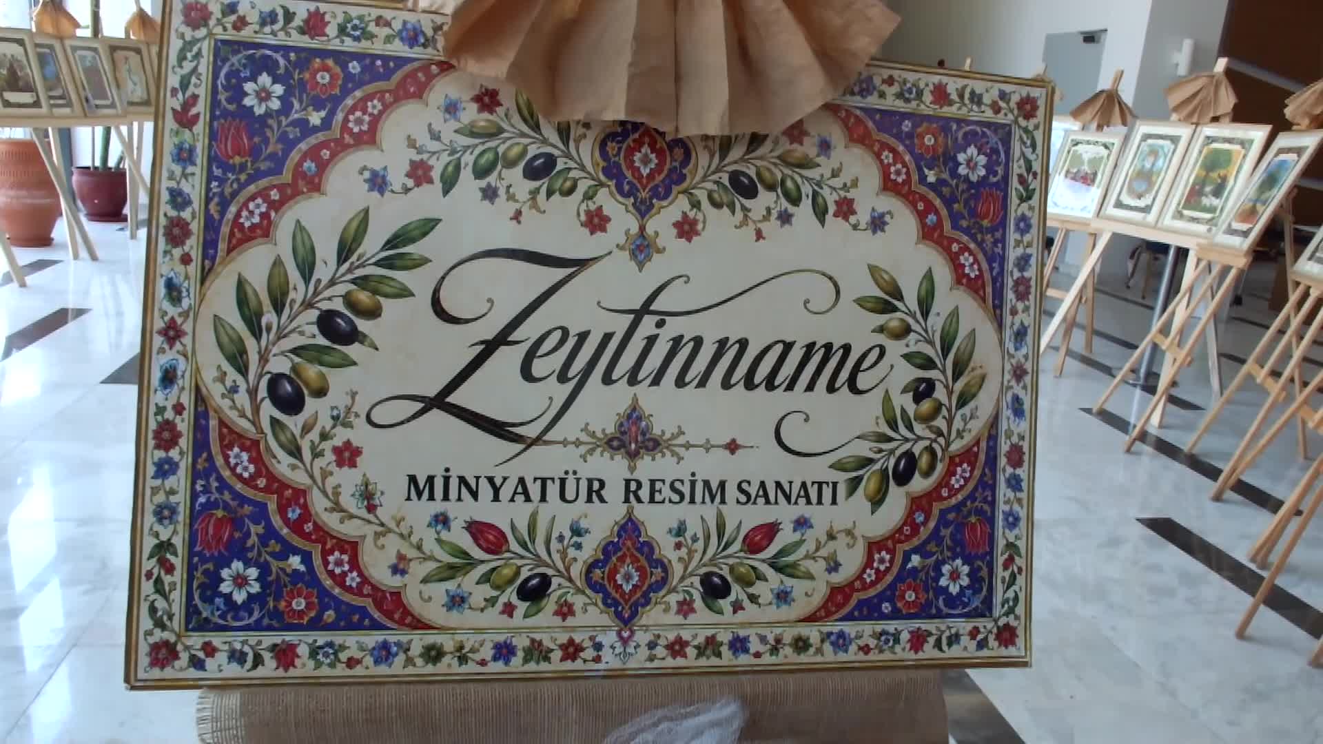 Burhaniye’de “Zeytinname” minyatür sergi ilgi gördü