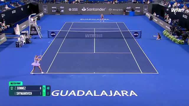 Milli tenisçi Zeynep Sönmez, Guadalajara Open'da ikinci tura yükseldi