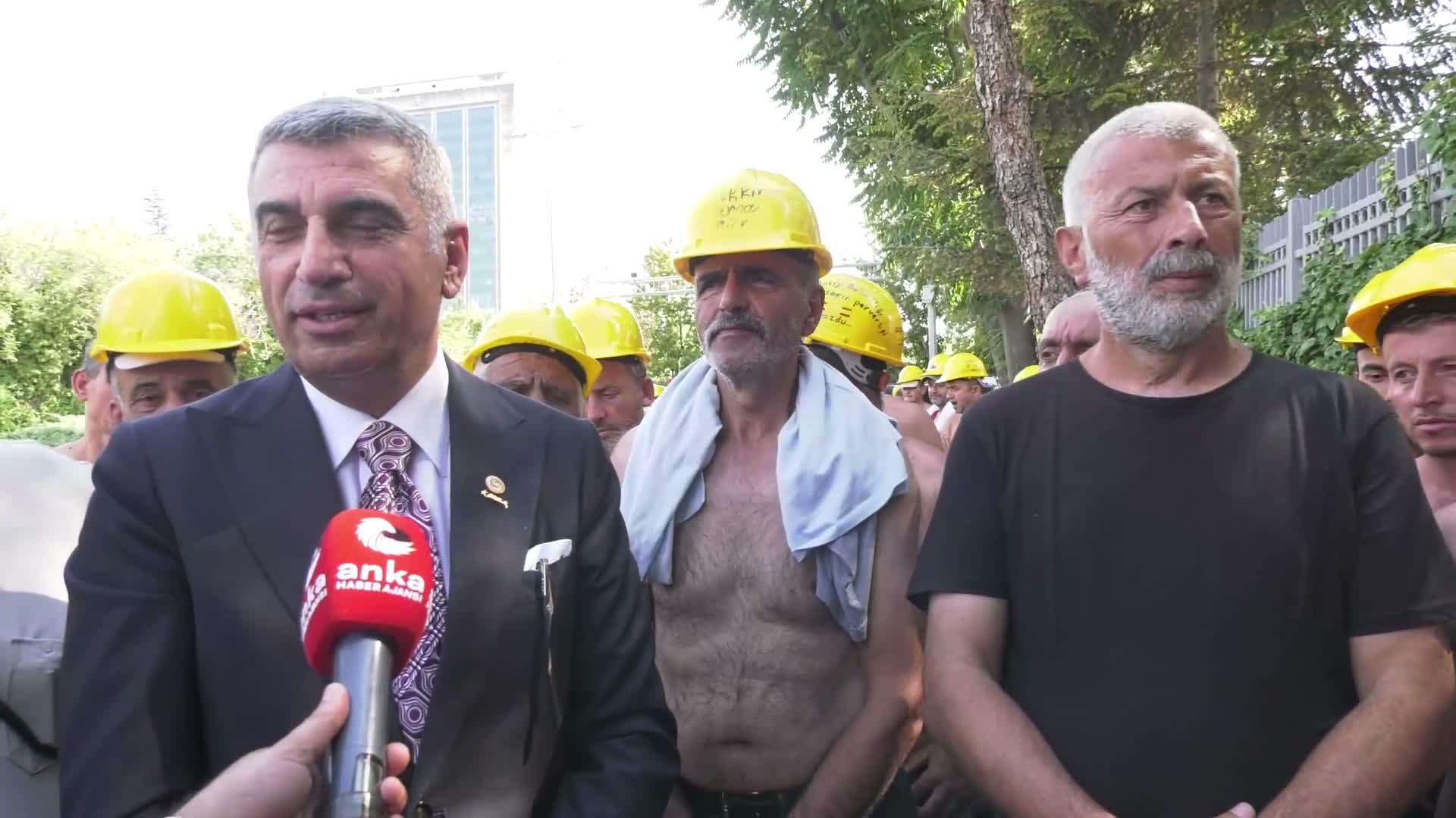 CHP’li Erol'dan eylemdeki madencilere destek: Madenler kamulaştırılmalı