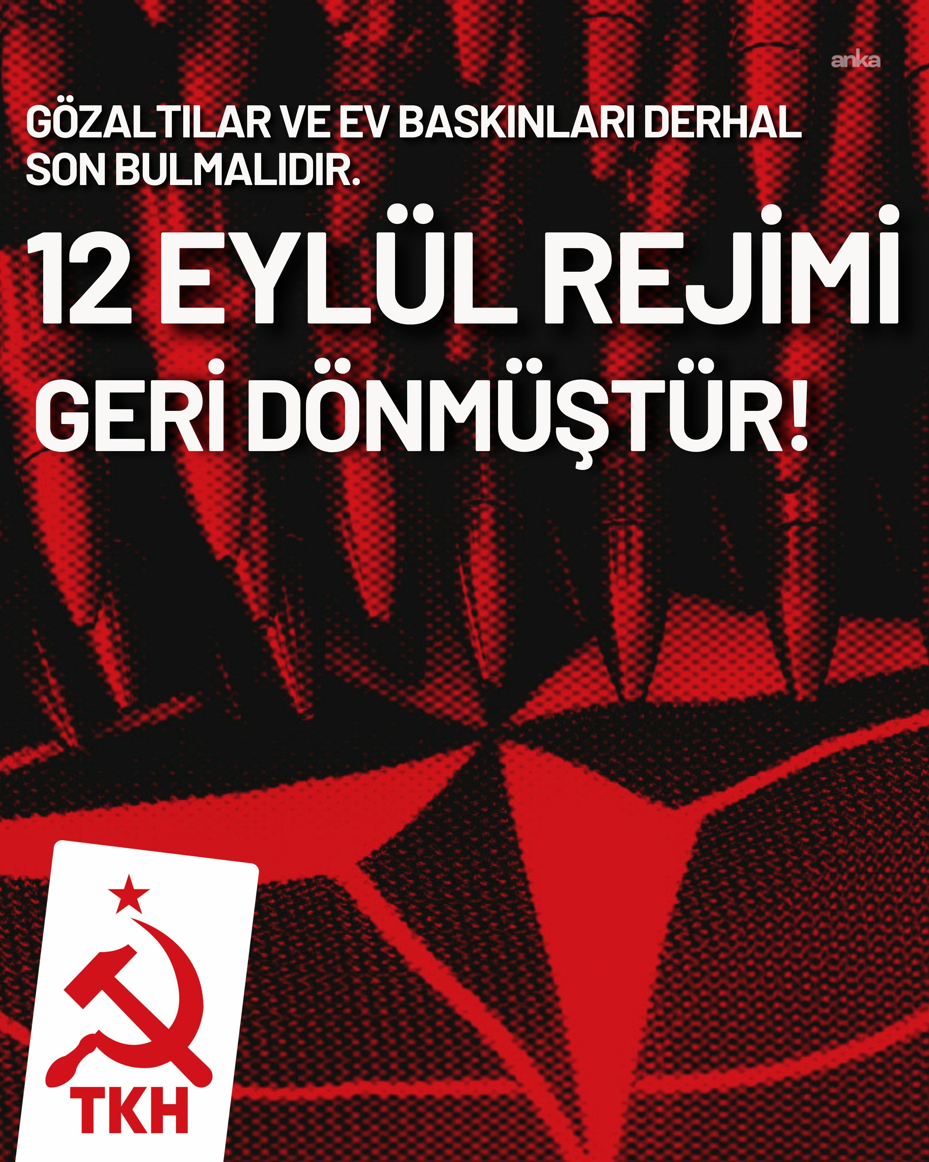 Türkiye Komünist Hareketi’nden gözaltılara tepki: “NATO’ya hayır’ diyenleri susturma operasyonu olduğu açık”