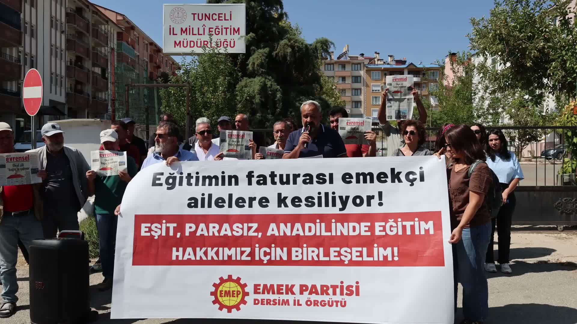 EMEP Tunceli İl Başkanı Tekin: "Ücretsiz yemek lütuf değil, kamusal bir haktır"