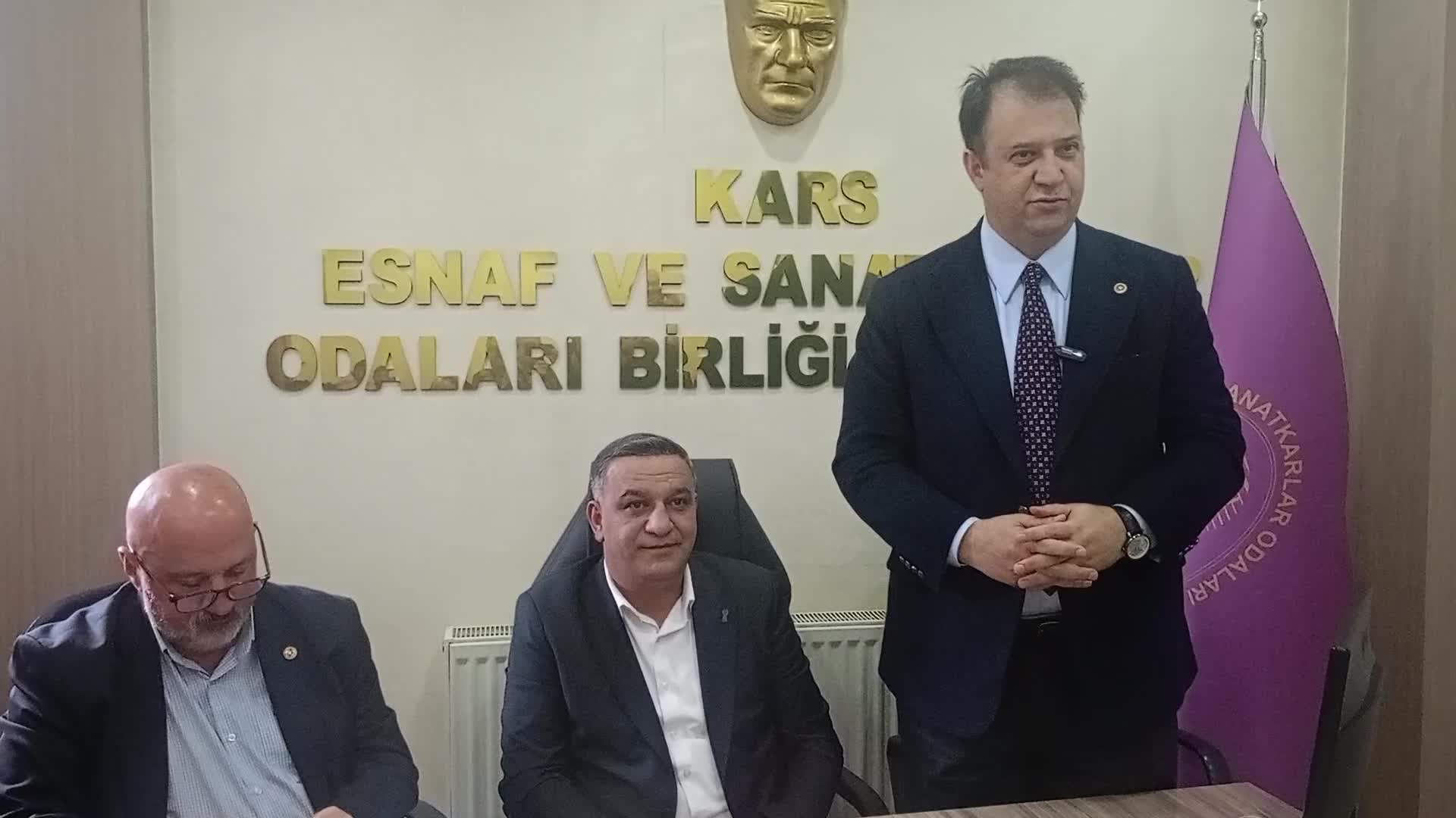 CHP heyetinden Kars Esnaf ve Sanatkâr Odaları Birliği'ne ziyaret