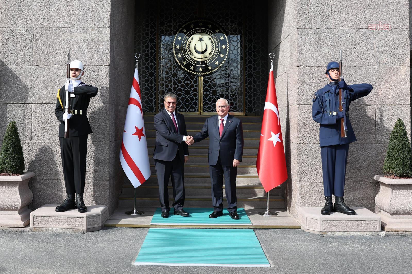 Milli Savunma Bakanı Güler, KKTC Başbakanı Üstel ile Bakanlık'ta bir araya geldi