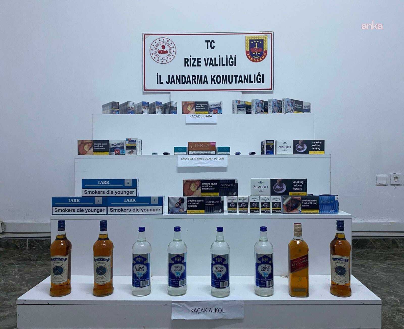 Rize’de jandarmanın eylül ayı operasyonlarında 21 kişi tutuklandı
