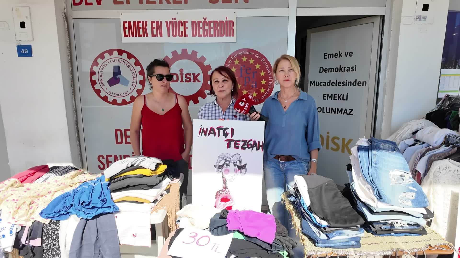 Bodrum’da kadınlardan "İnatçı tezgahı" ile dayanışma