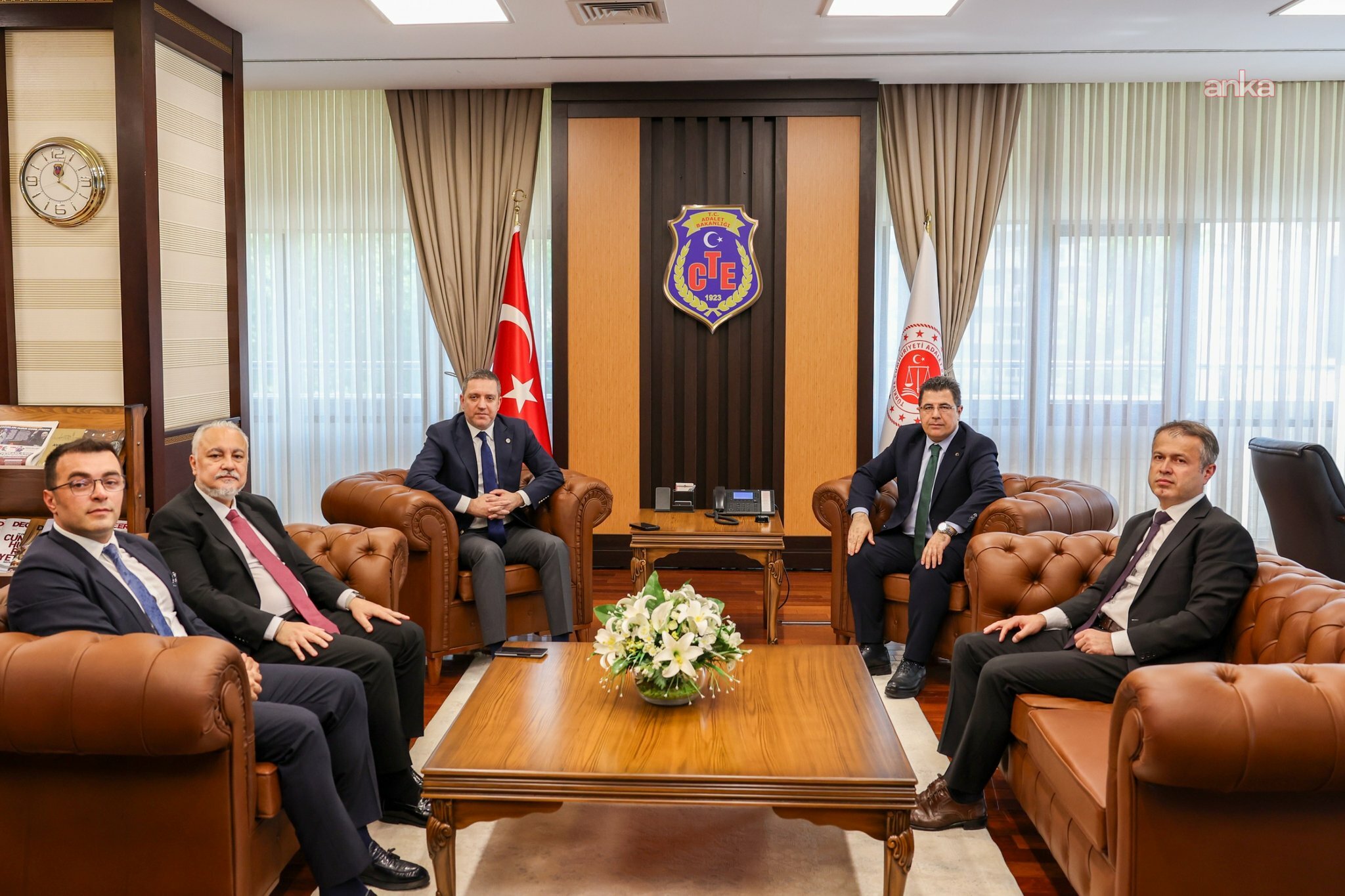 TBB Başkanı Sağkan'dan Ceza ve Tevkifevleri Genel Müdürü Yılmaz'a ziyaret