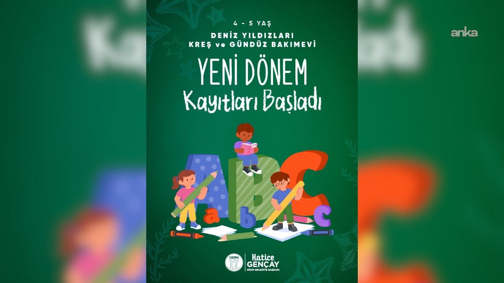 Didim Belediyesi Deniz Yıldızları Gündüz Bakımevi’nde yeni dönem kayıtları başladı
