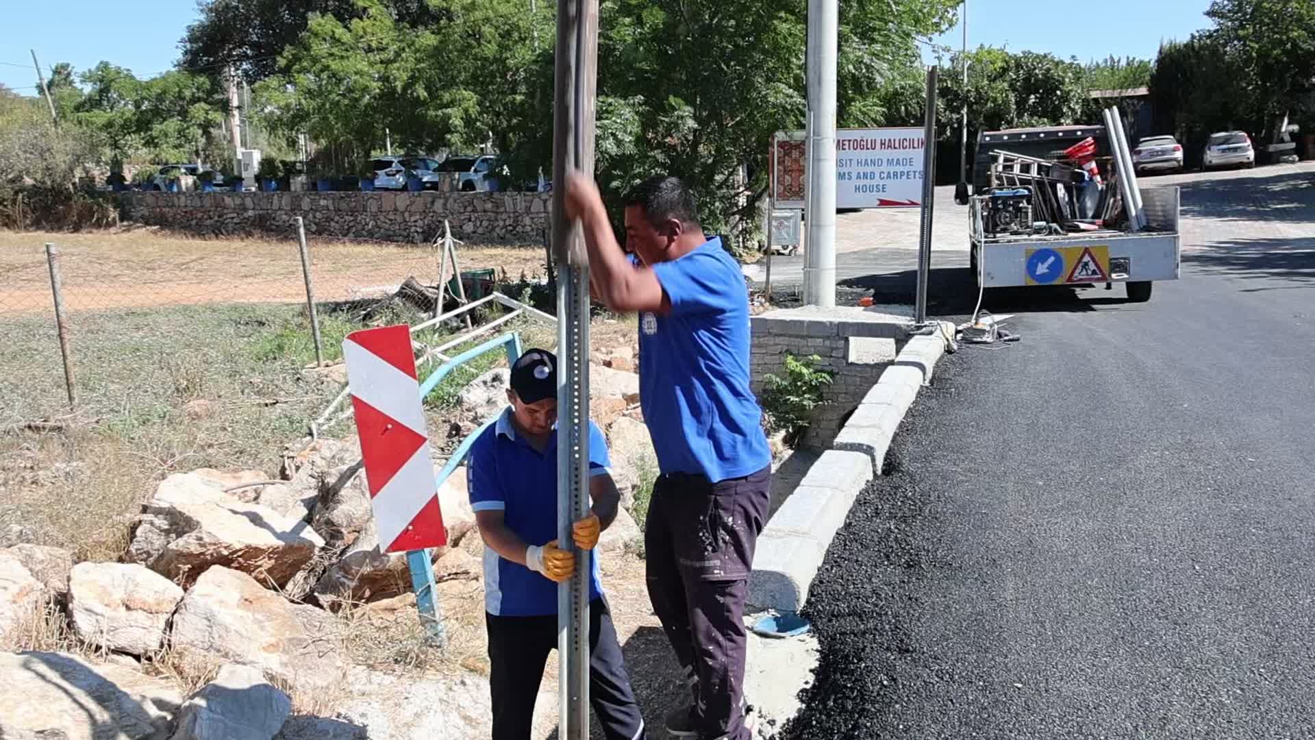 Bodrum Belediyesi, Çamlık Mahallesi’nde yol çalışmalarını tamamladı