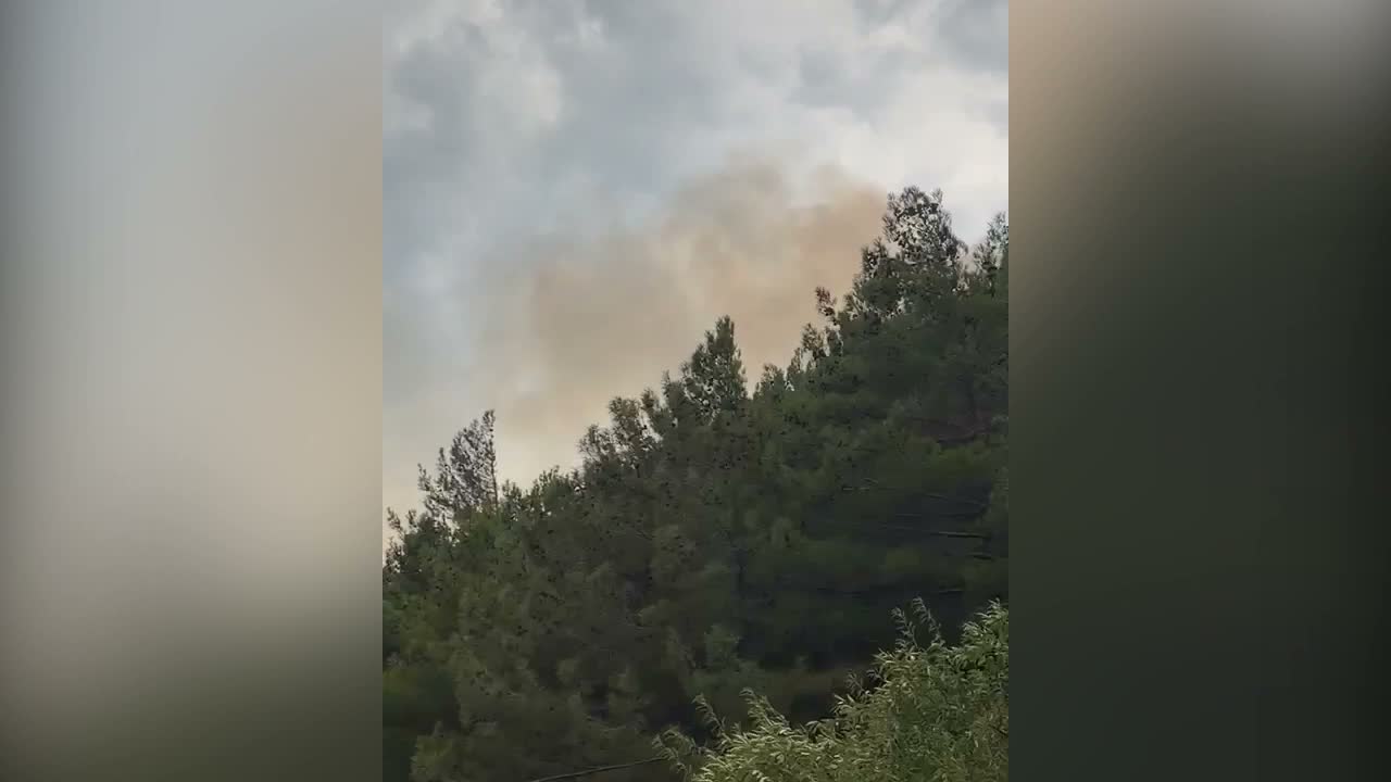 Kahramanmaraş’ta yıldırım düşen iki noktada orman yangını çıktı