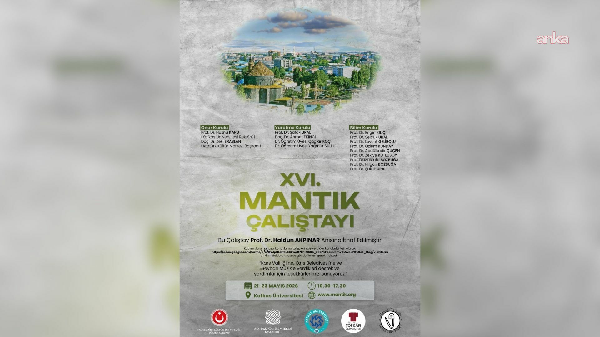 Kars'ta bu yıl 16'ncısı düzenlenen Mantık Çalıştayı başladı