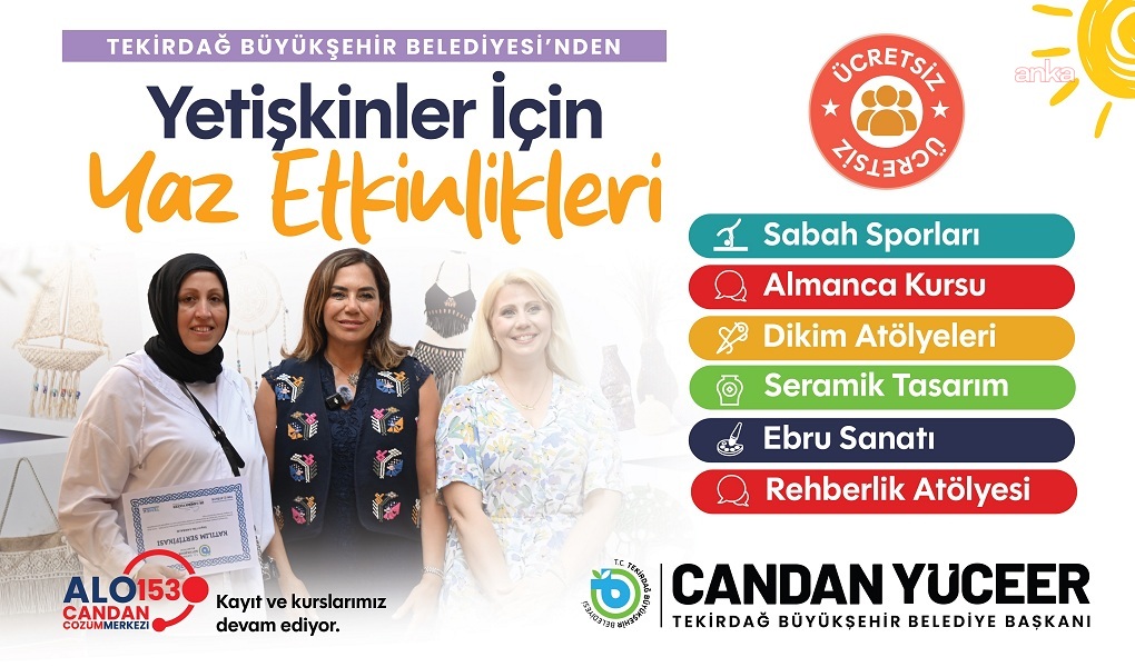 Tekirdağ'da yaz, spor ve sanatla dolu geçecek