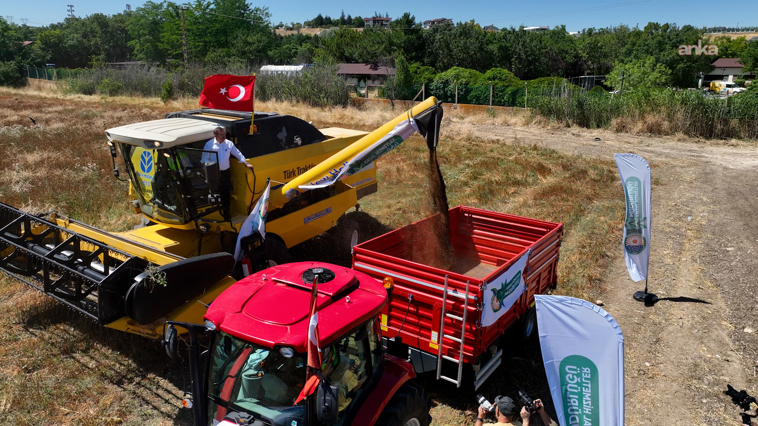 Gölbaşı'nda karabuğday hasadı başladı