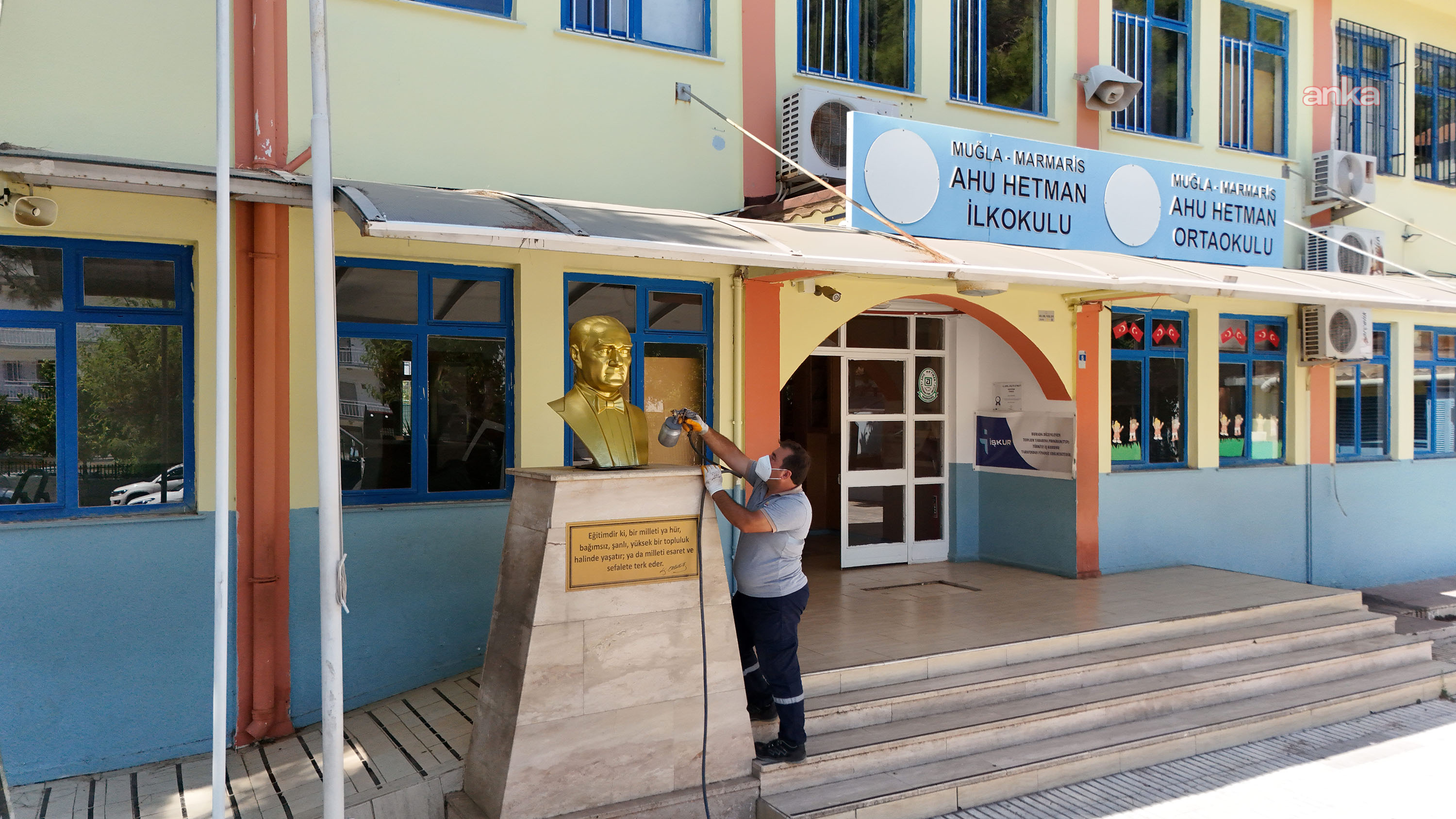Marmaris'te okullar yeni eğitim öğretim dönemine hazırlanıyor