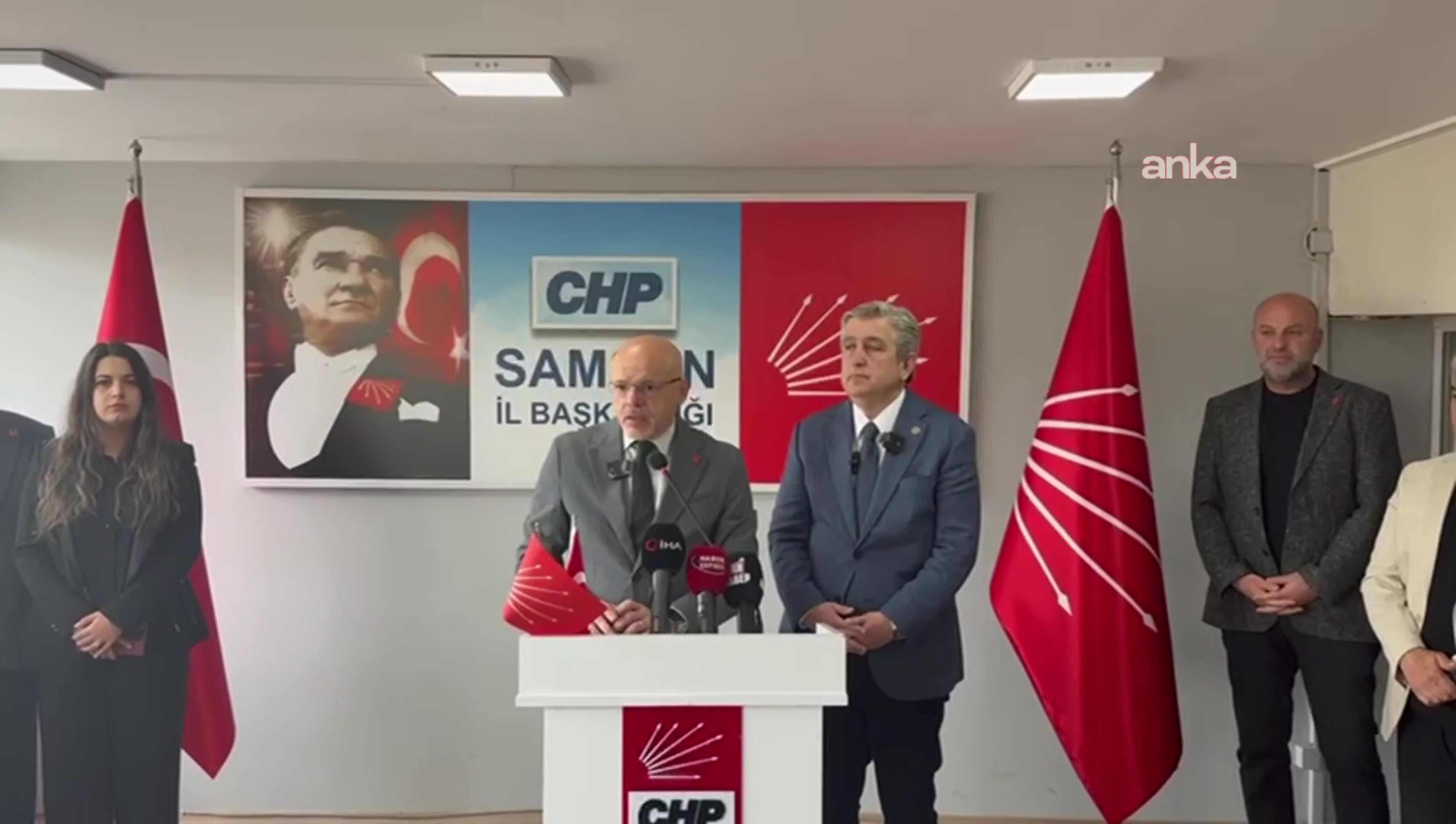 CHP Samsun İl Başkanlığı'ndan Özgür Özel'e destek açıklaması