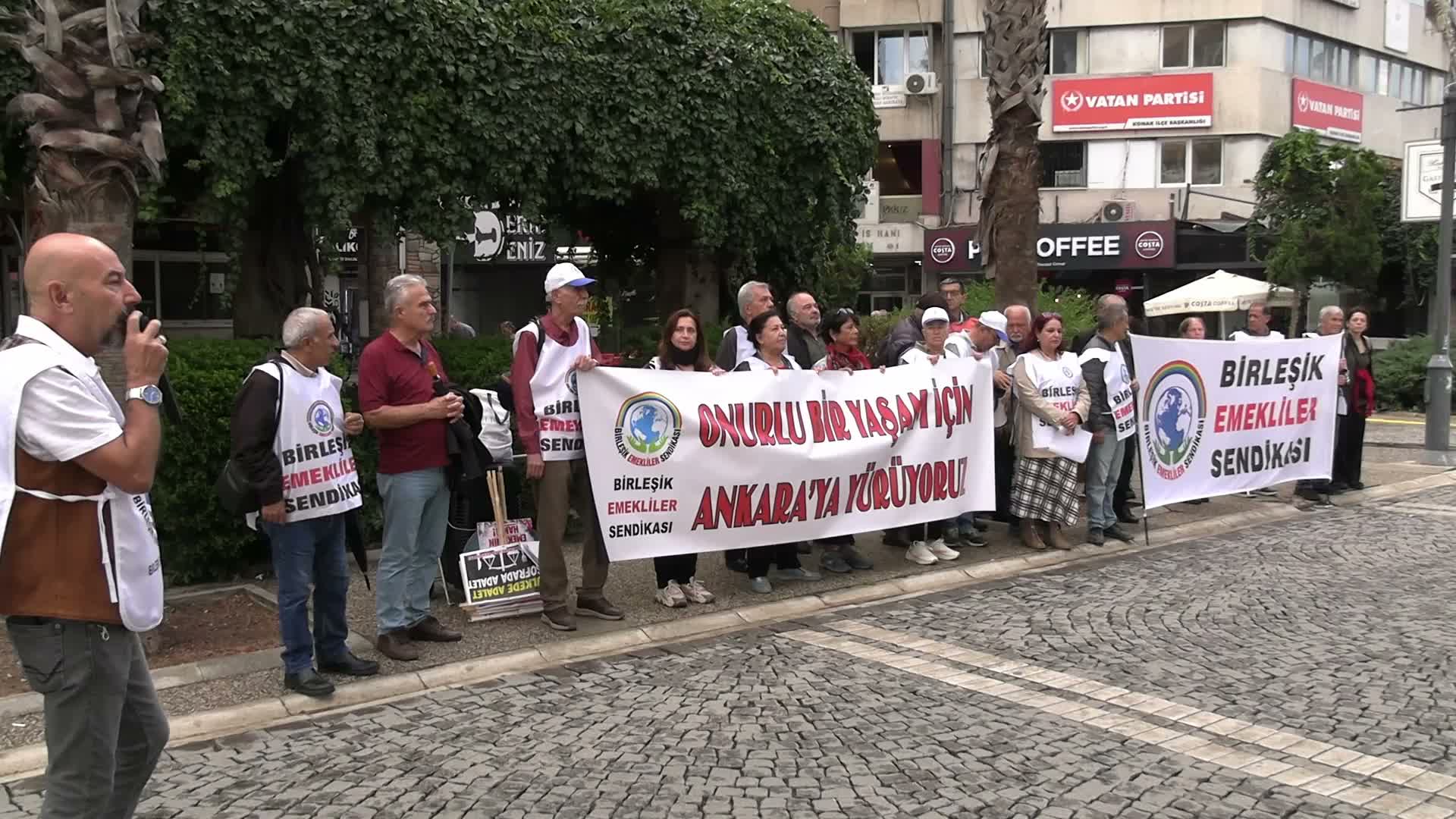 Birleşik Emekliler Sendikası’ndan Ankara yürüyüşü: “İnsanca yaşam istiyoruz”
