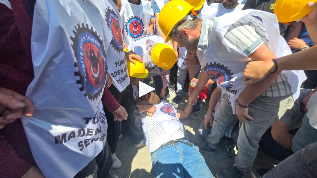 Doruk Madencilik işçilerine Ankara yolu kapatıldı: Polis engelledi