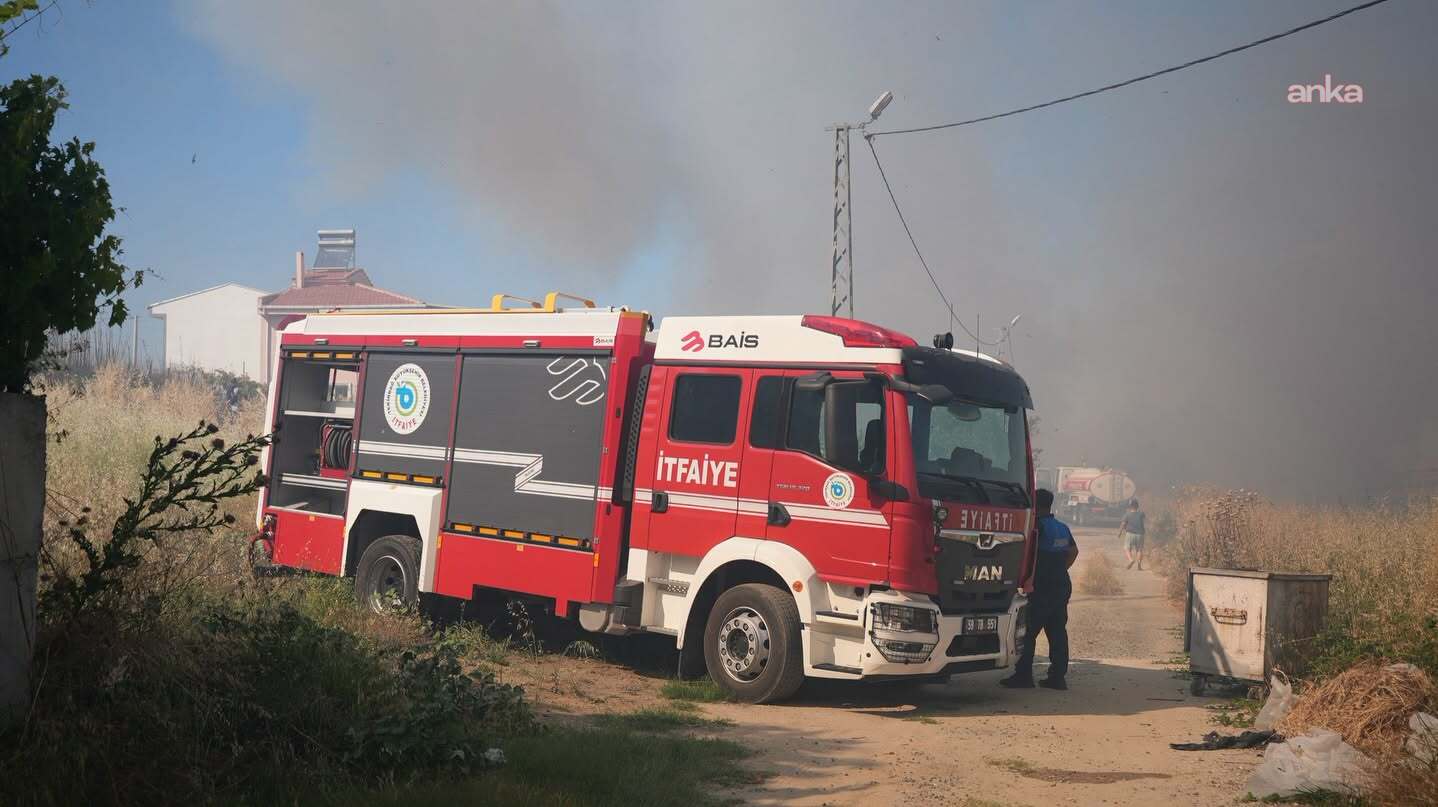 Tekirdağ’ın Süleymanpaşa ilçesinde çıkan yangın kontrol altına alındı