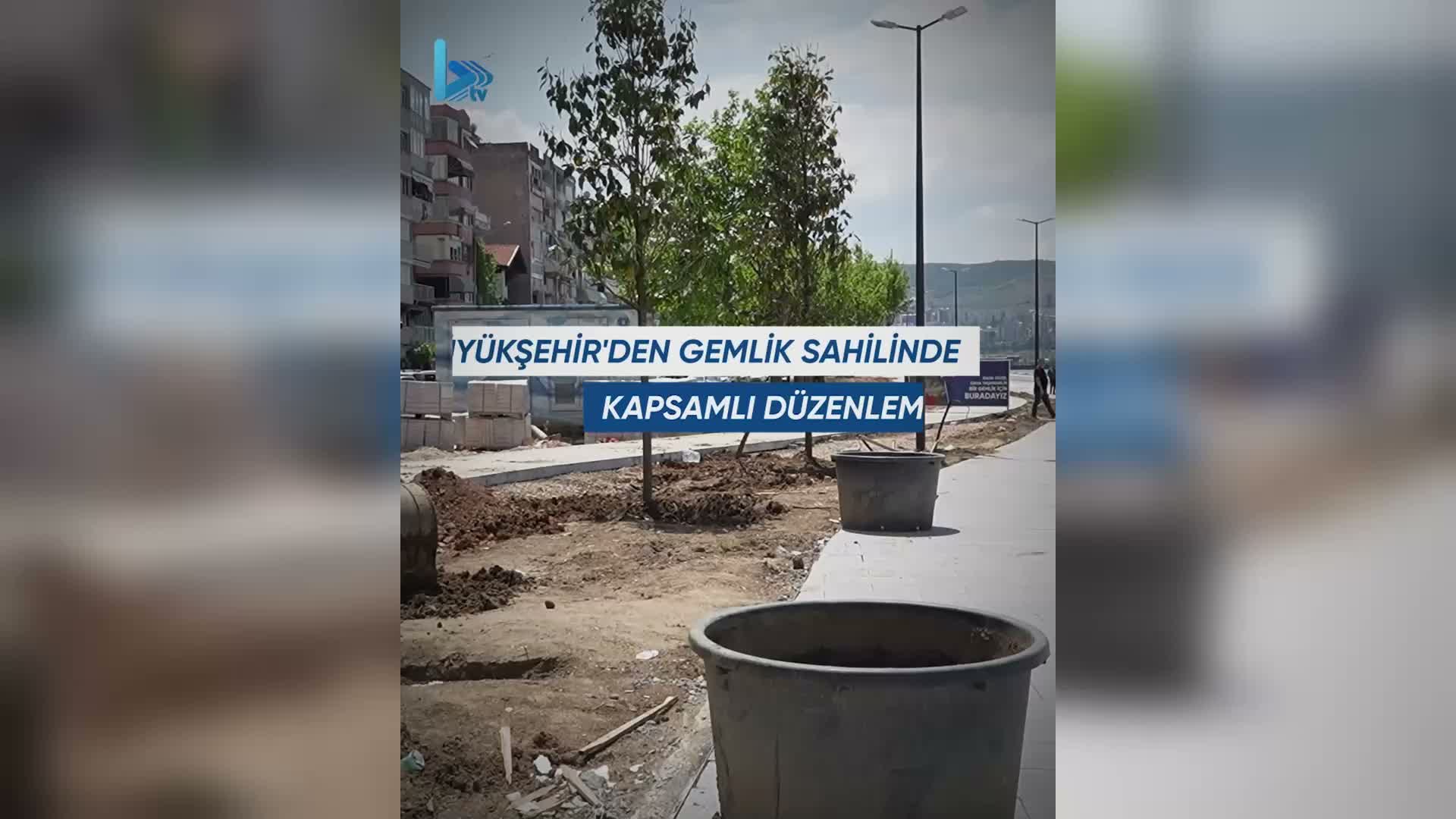 Bursa Büyükşehir Belediyesi'nden Gemlik sahilinde 47 bin metrekarelik dönüşüm