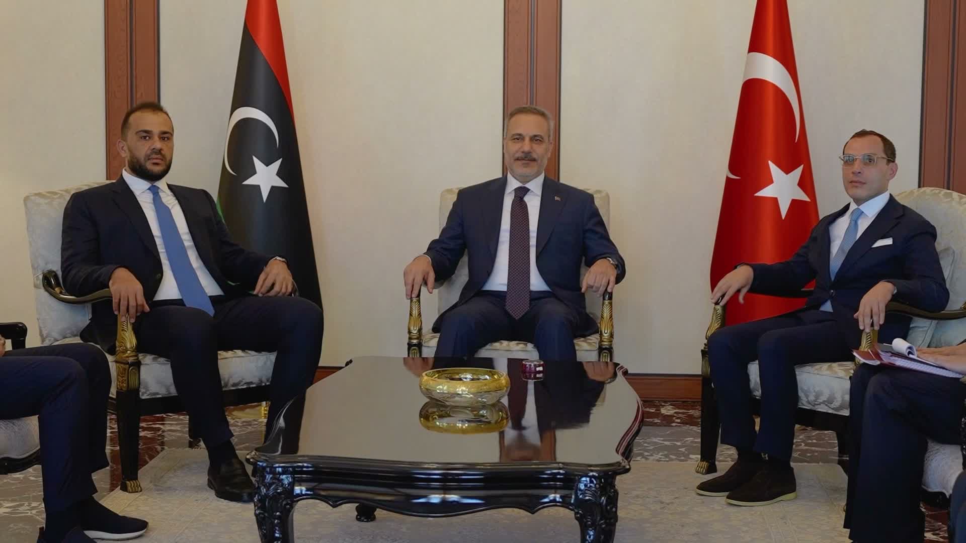 Bakan Fidan, Libya Milli Birlik Hükümeti yetkililerini kabul etti