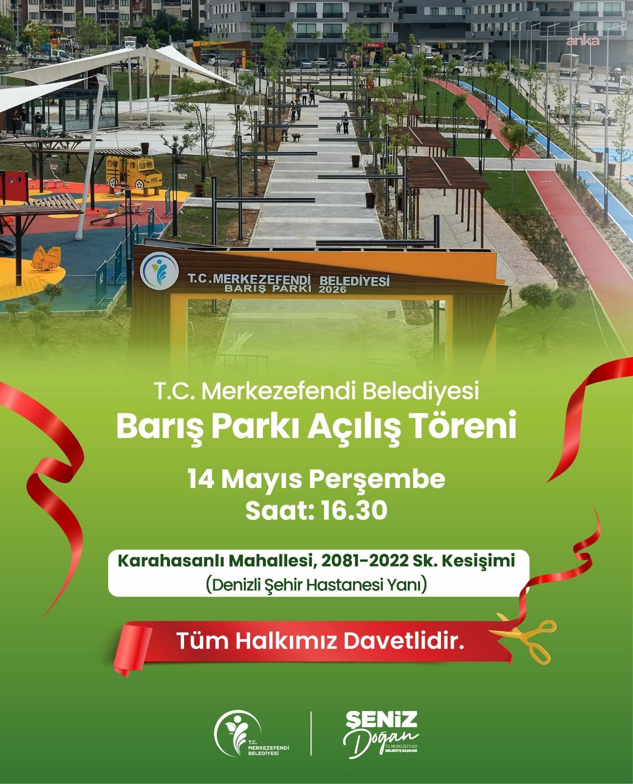 Merkezefendi Belediyesi, Barış Parkı'nı yarın hizmete açacak