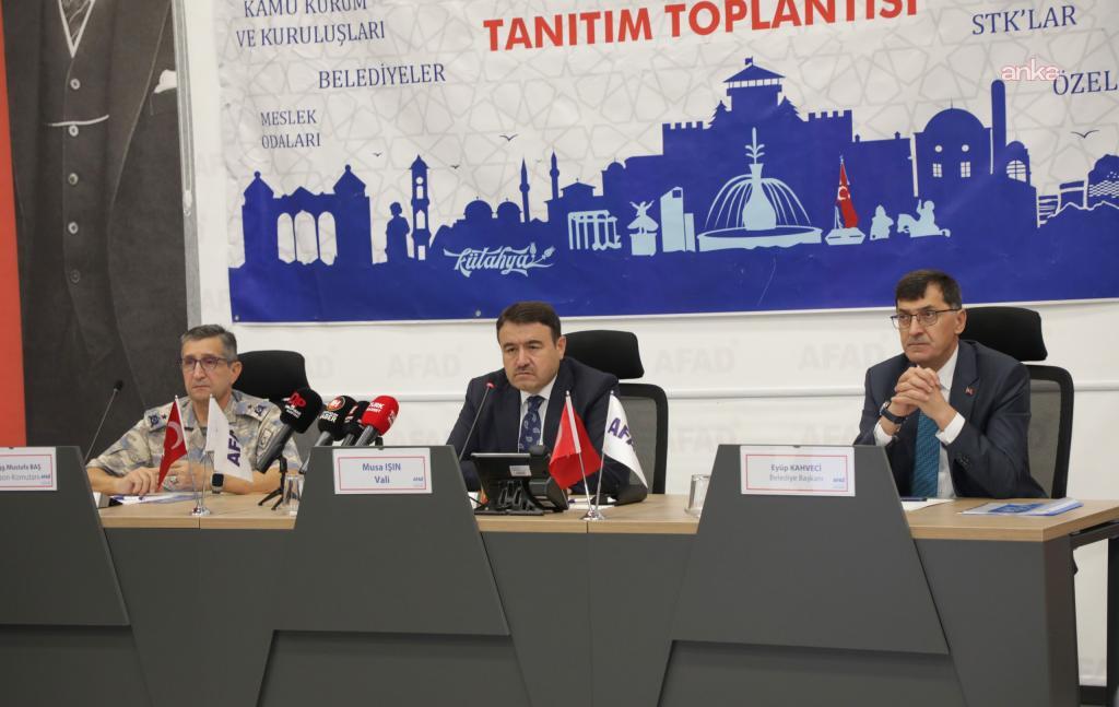 Kütahya Belediye Başkanı Kahveci, AFAD'ın düzenlediği bilgilendirme toplantısına katıldı