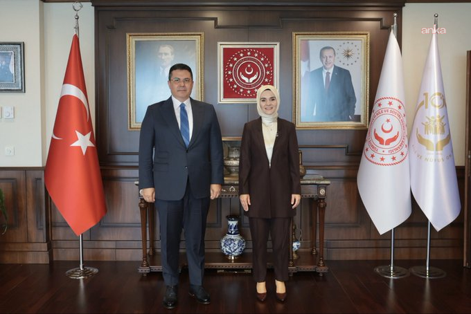 Aile ve Sosyal Hizmetler Bakanı Göktaş, MHP Genel Başkan Başdanışmanı Ersoy'u kabul etti