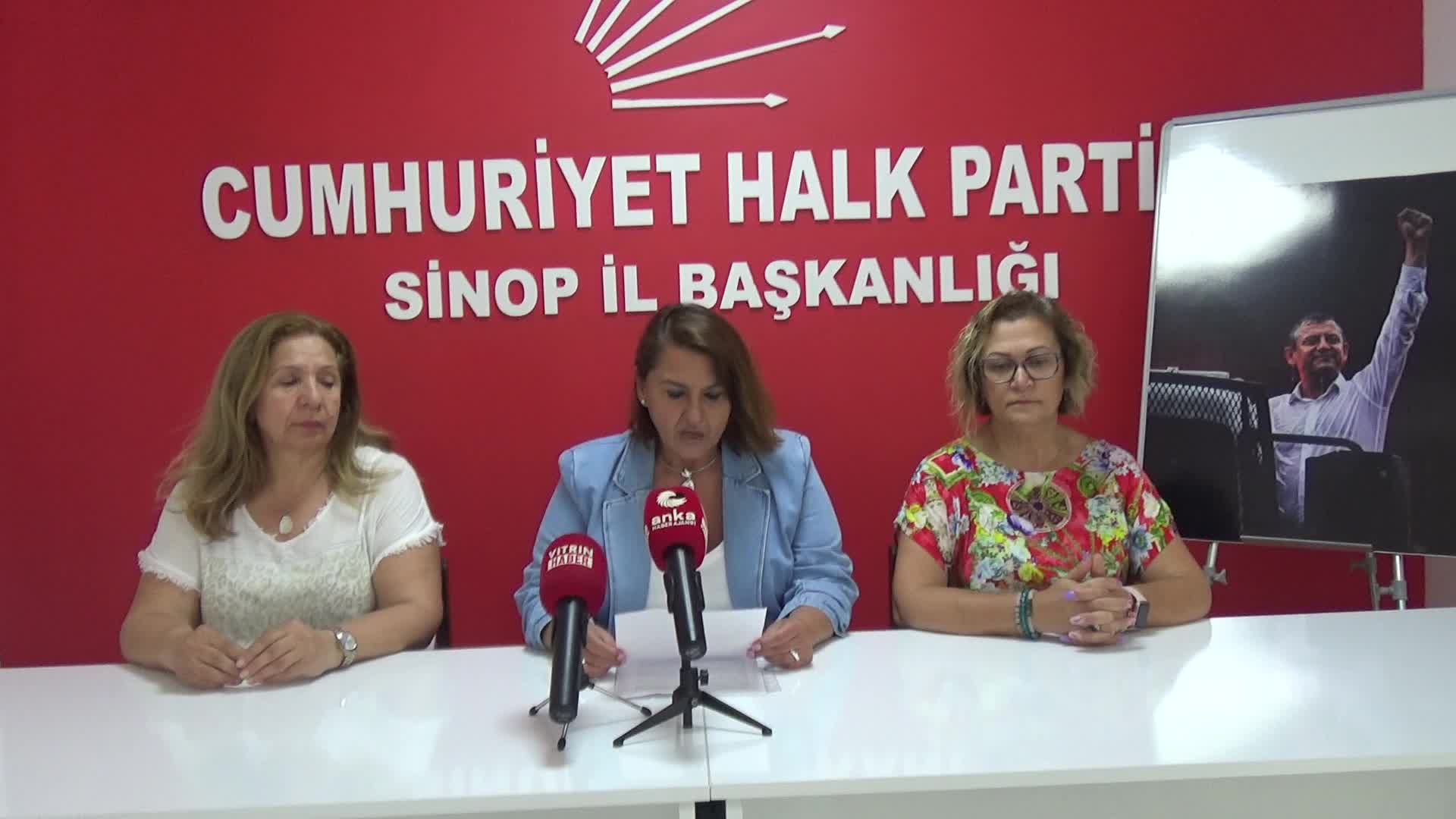 CHP Sinop İl Kadın Kolları Başkanlığı’ndan Asu Kaya’nın görevden alınmasına tepki