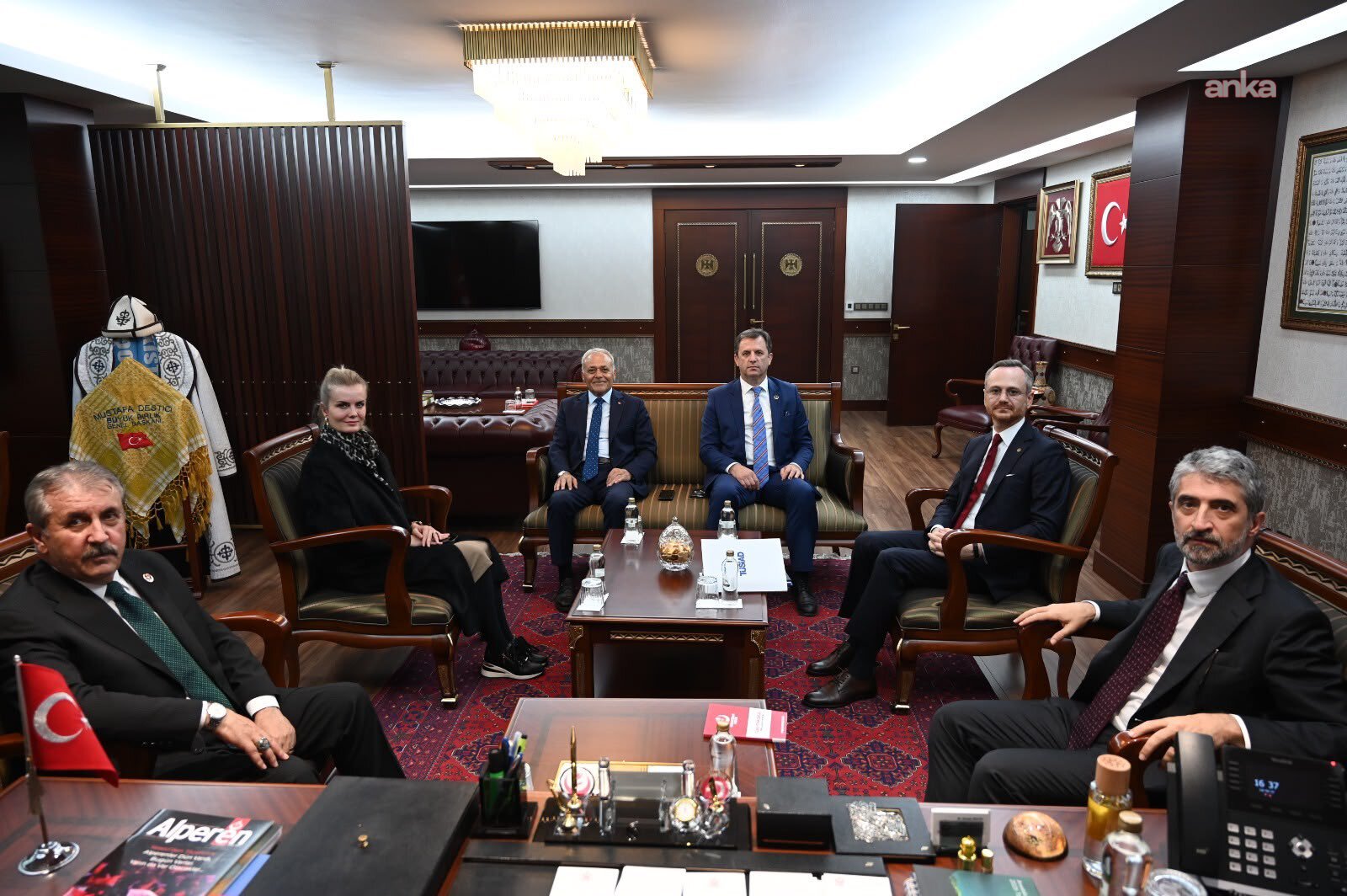 Mustafa Destici, TÜSİAD Yönetim Kurulu Başkanı Diren ile görüştü