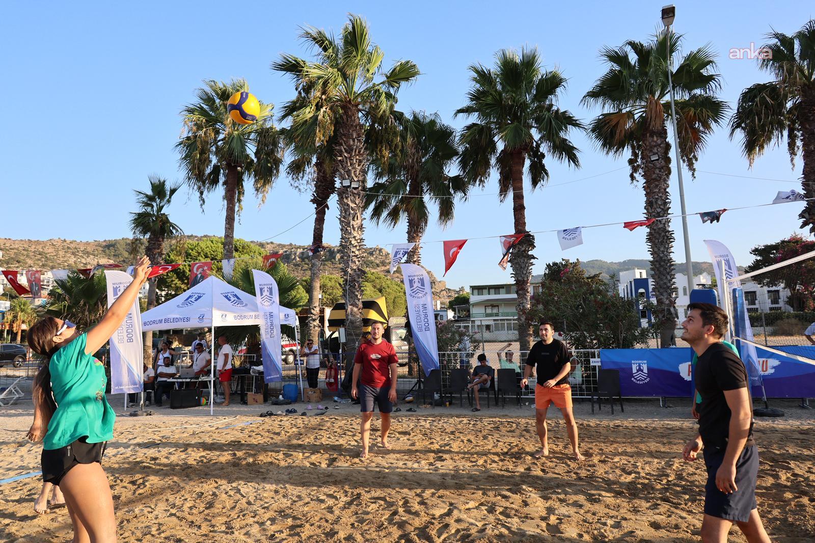 Bodrum'da plaj voleybolu heyecanı başladı