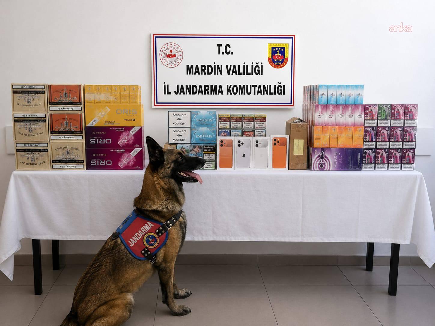 Mardin’de kaçakçılık operasyonu... 2 milyon lira değerinde kaçak tütün, sigara ve cep telefonu ele geçirildi