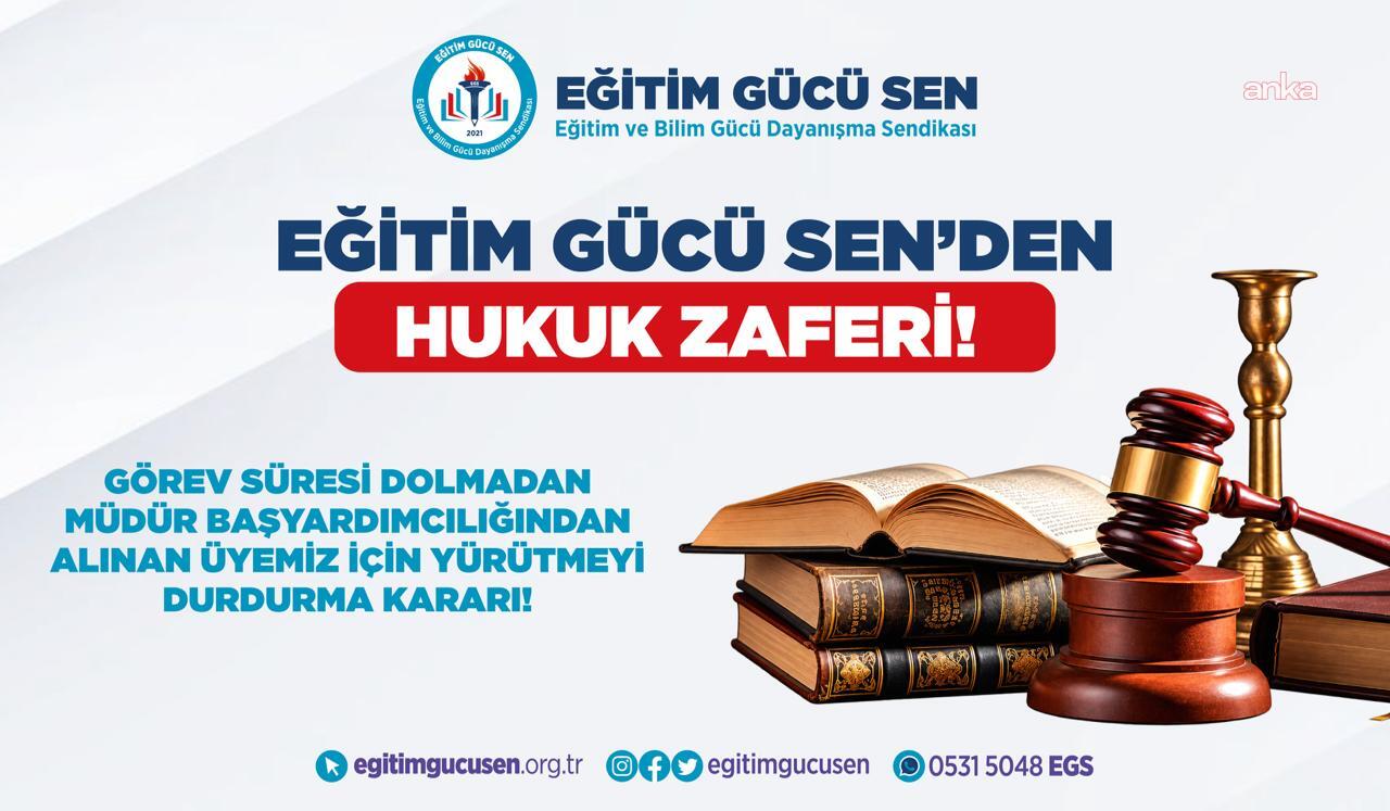 Yozgat'ta görev süresi dolmadan yöneticilikten alınan öğretmen için yürütmeyi durdurma kararı